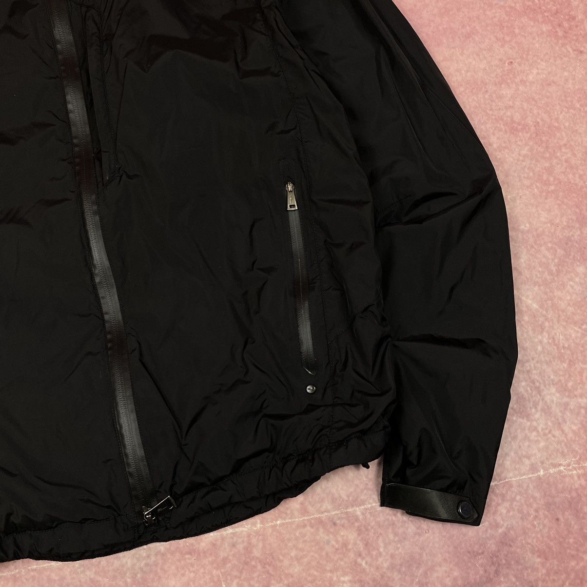 Ralph Lauren Black Label Ralph Lauren Black Label Nylon Jacket Lambskin Leather Size US XL / EU 56 / 4 - 3 Thumbnail