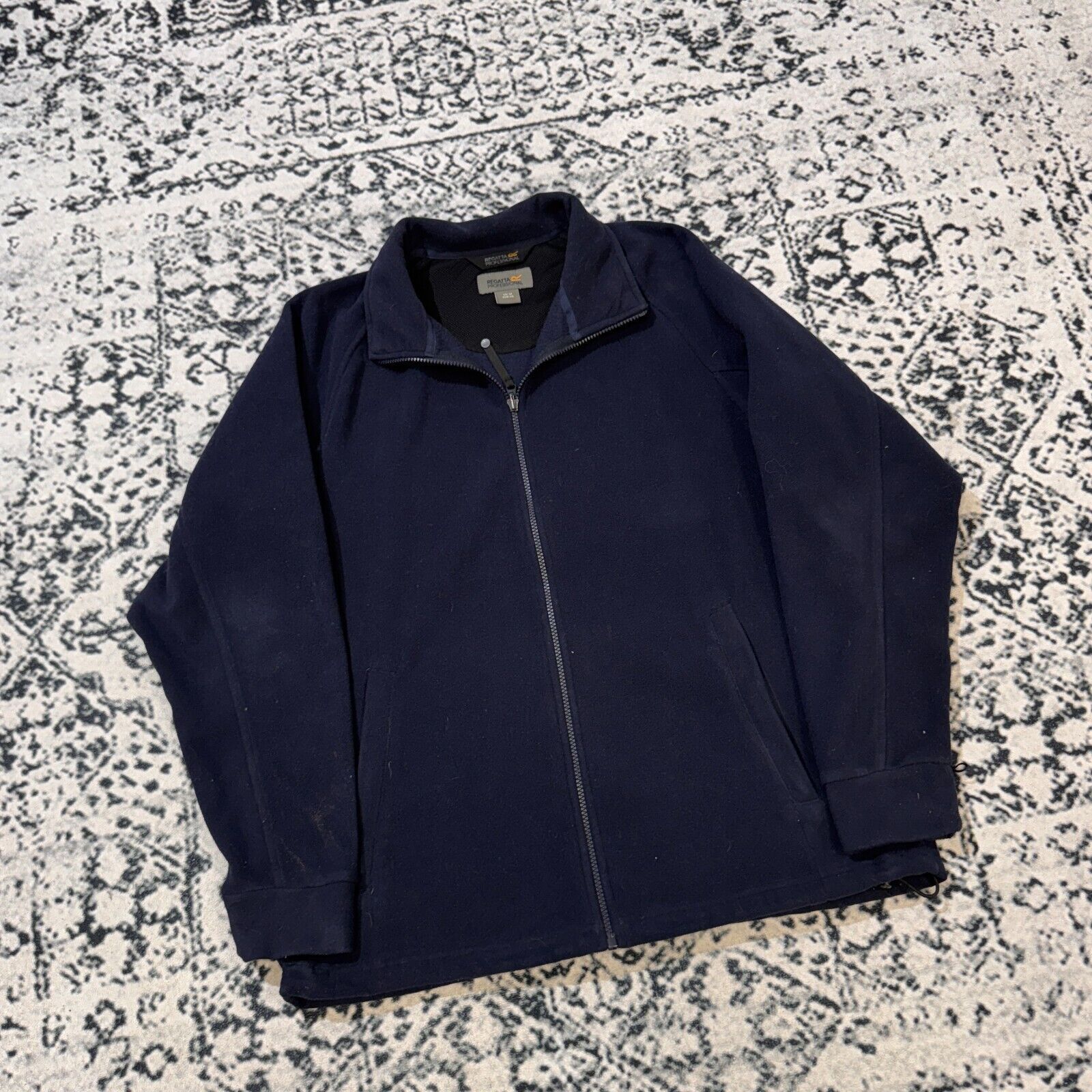 Vintage Vintage Regatta Navy Polyester Fleece Zip Size M Outdoor 90s Size US M / EU 48-50 / 2 - 3 Thumbnail
