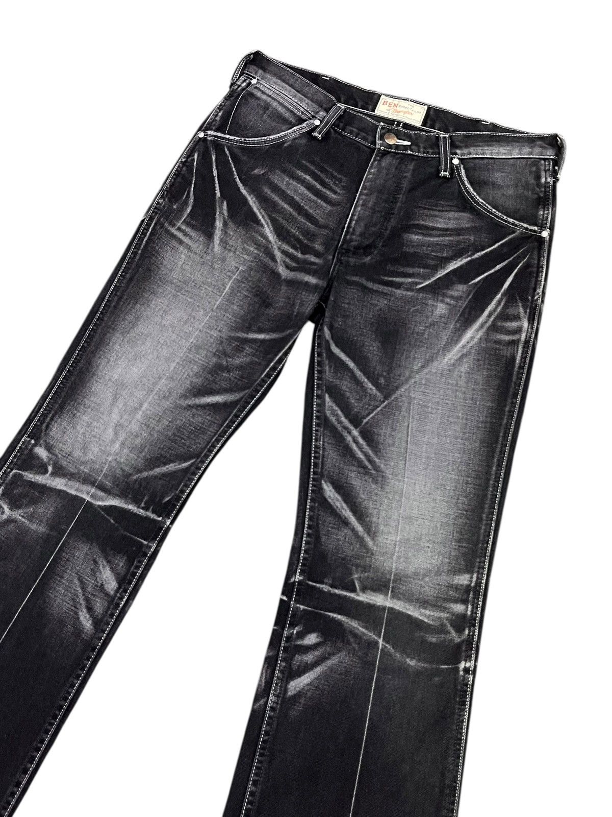 Wrangler 🔥WRAGLER x RODEO BEN TAILOR Clawmark Blasting Black Flare Size US 31 - 6 Thumbnail