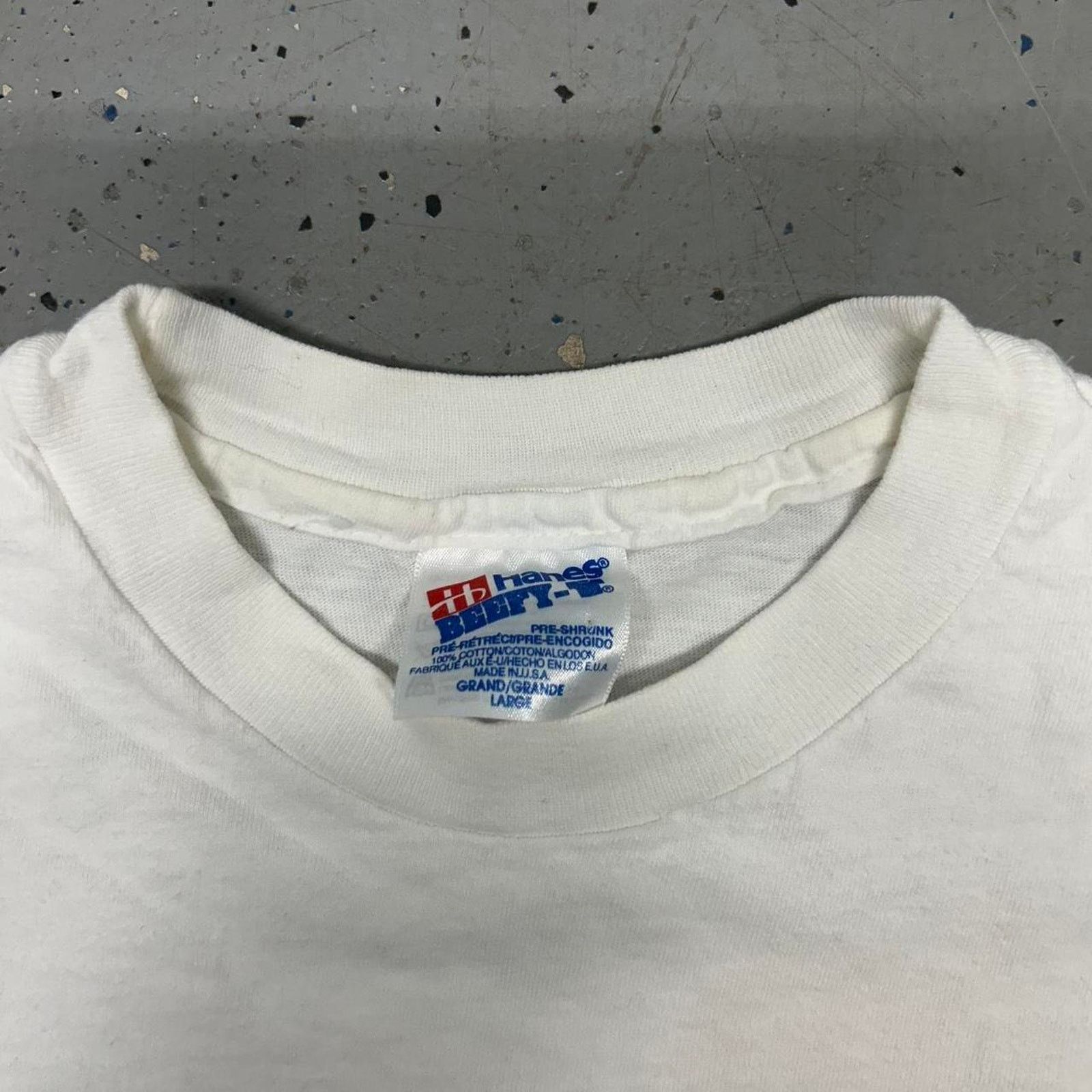 Hanes VTG RARE Goldfish "What? You've Never Swallowed a Goldfish?" Size US L / EU 52-54 / 3 - 3 Thumbnail