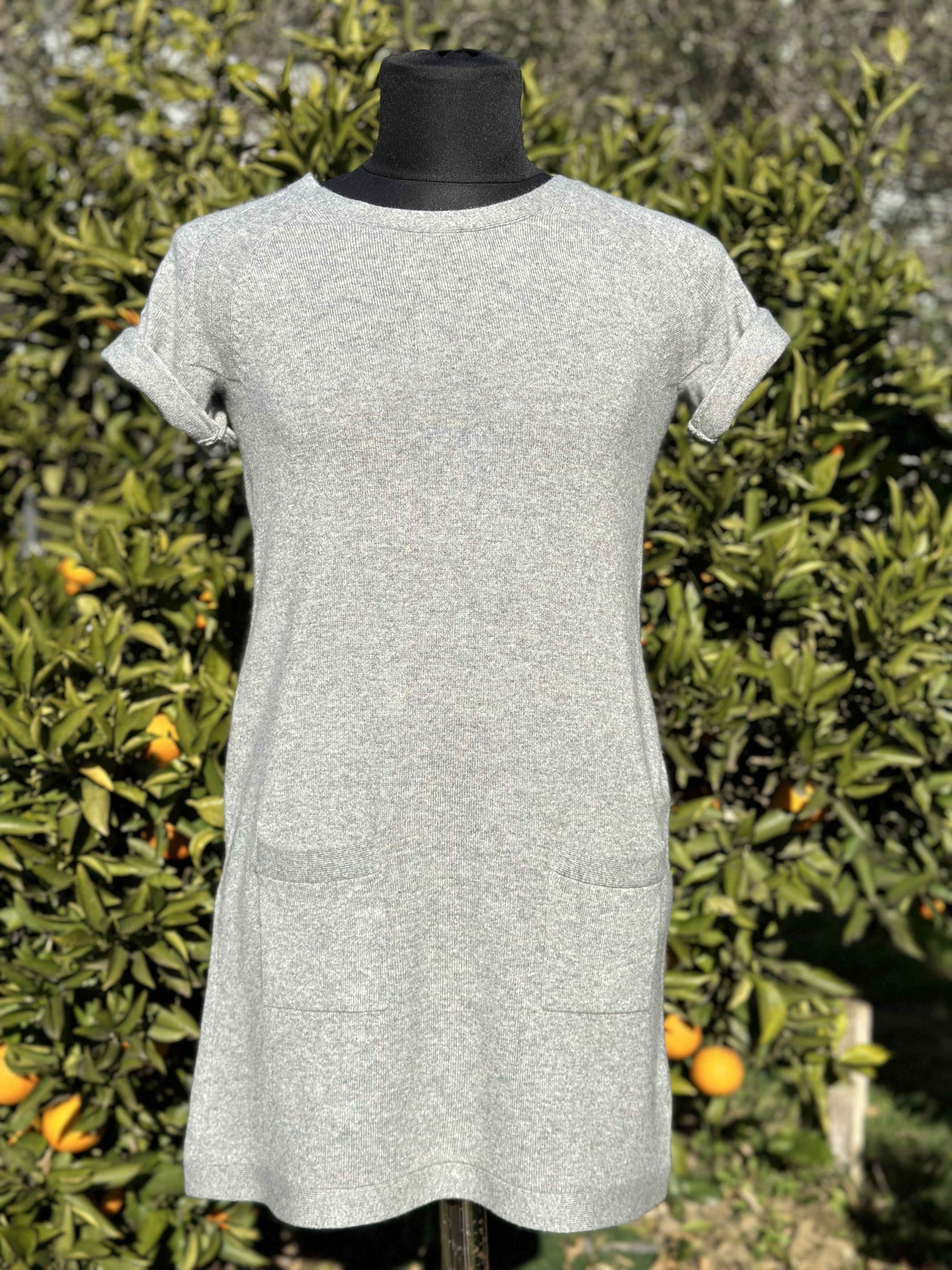 Theory Theory Pure Cashmere Pocket Heather Light Long Dress Size L Size L / US 10 / IT 46 - 13 Thumbnail