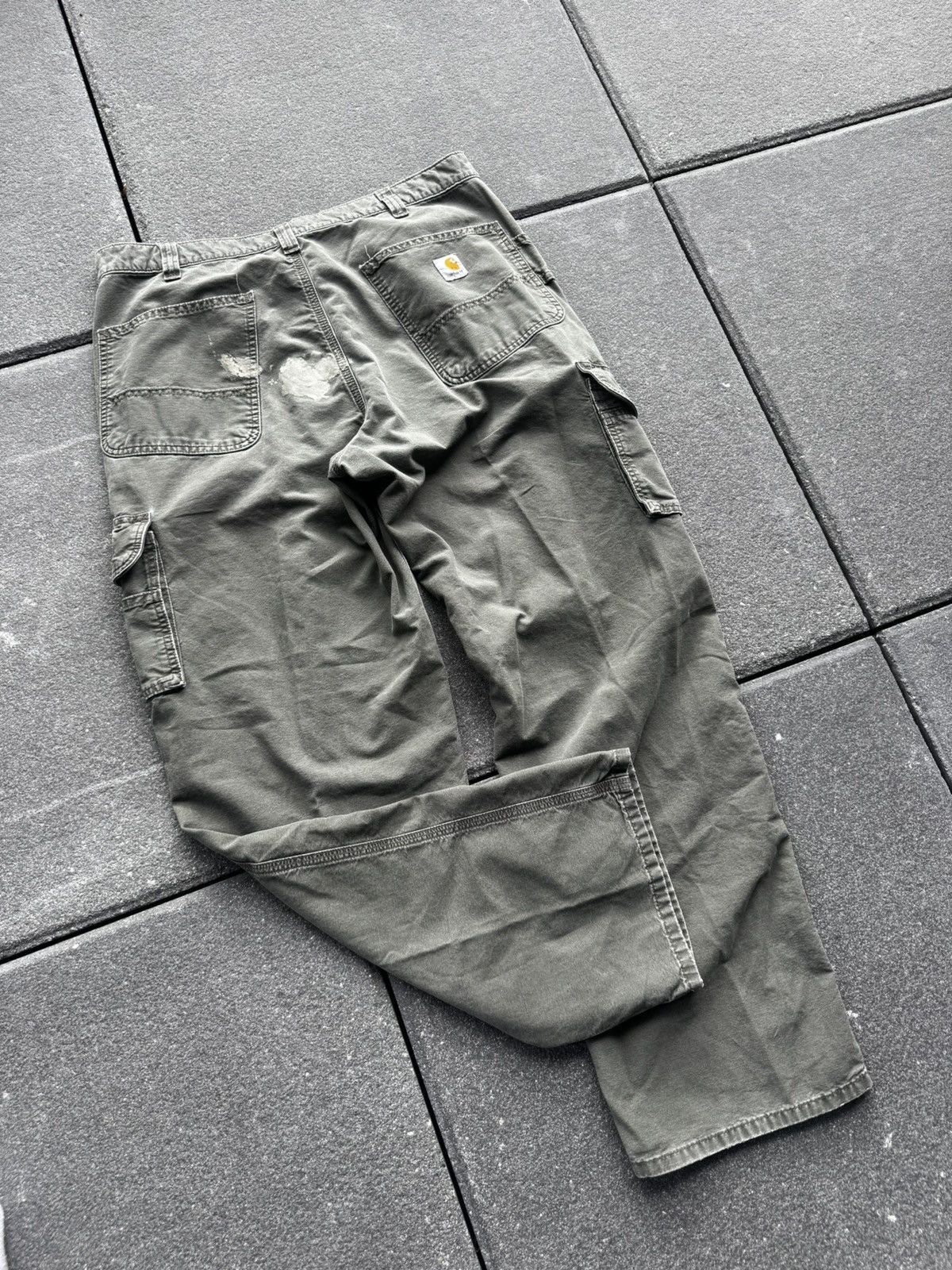 Carhartt CRAZY DISTRESSED CARHARTT BAGGY CARGO PANTS Size US 36 / EU 52 - 2 Thumbnail