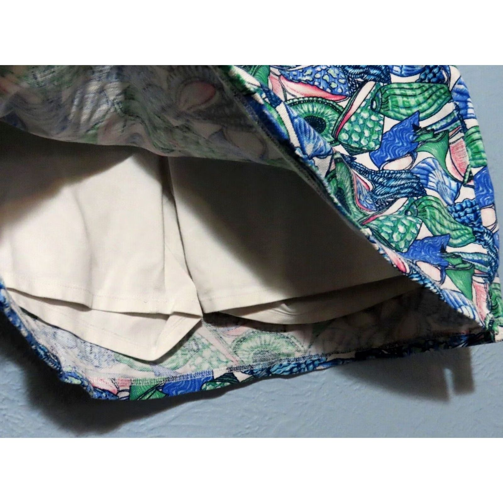 Talbots T by Talbots Skort 1X Plus Colorful Floral Pockets Pull On Athletic Golf Tennis Walking Size 40" / US 18 - 2 Thumbnail