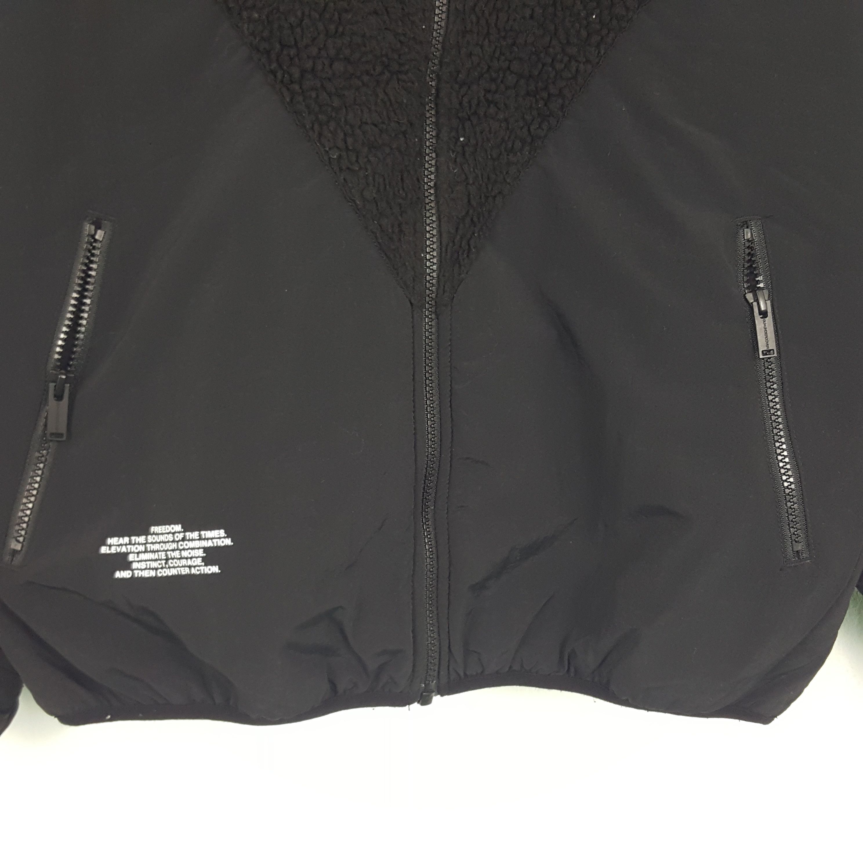 GU × Undercover × Vintage Vintage Gu x Undercover Sherpa Zipper Long Jacket Size US L / EU 52-54 / 3 - 4 Thumbnail