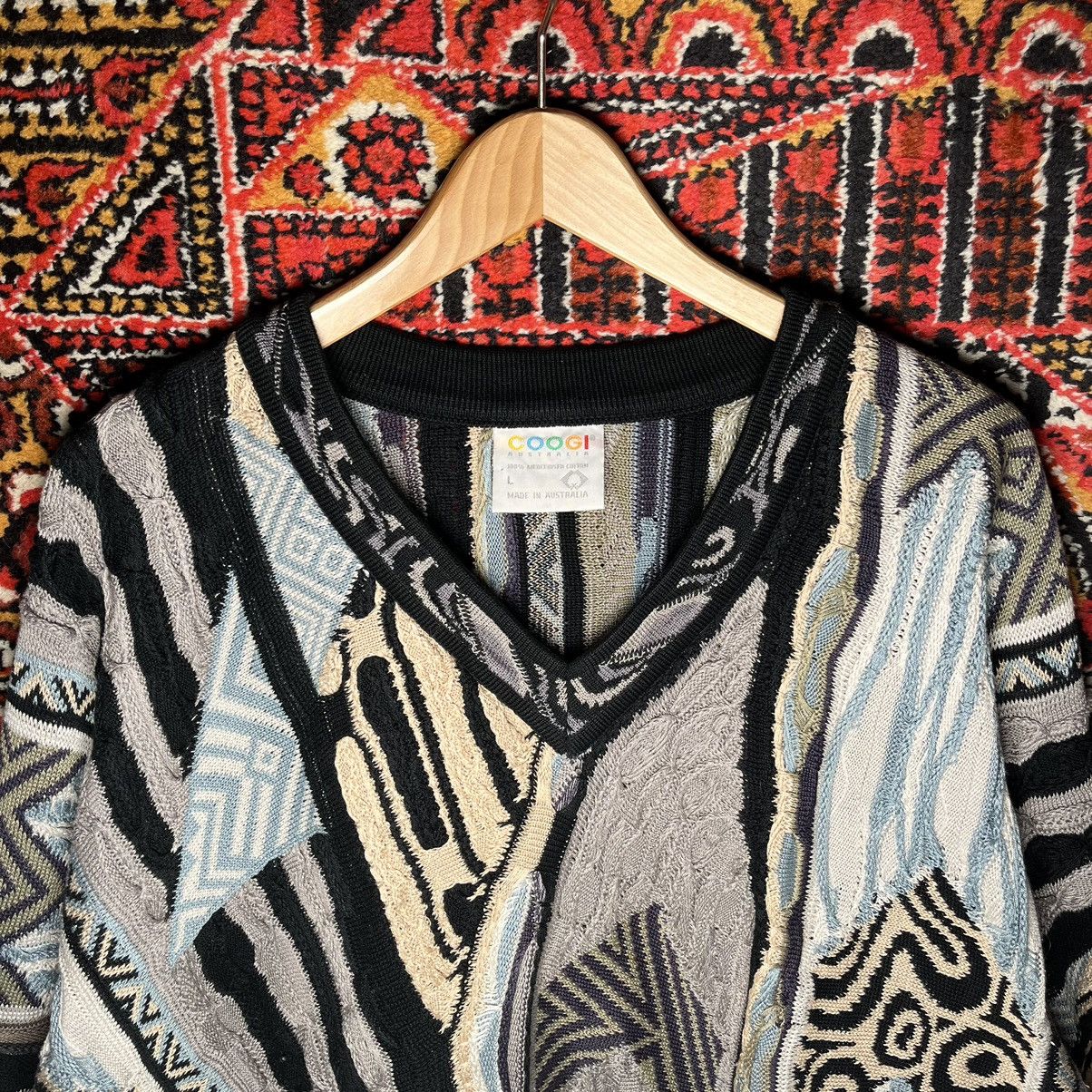 Coogi Rare Vintage Streetwear Stitched Sweater COOGI Size US L / EU 52-54 / 3 - 3 Thumbnail