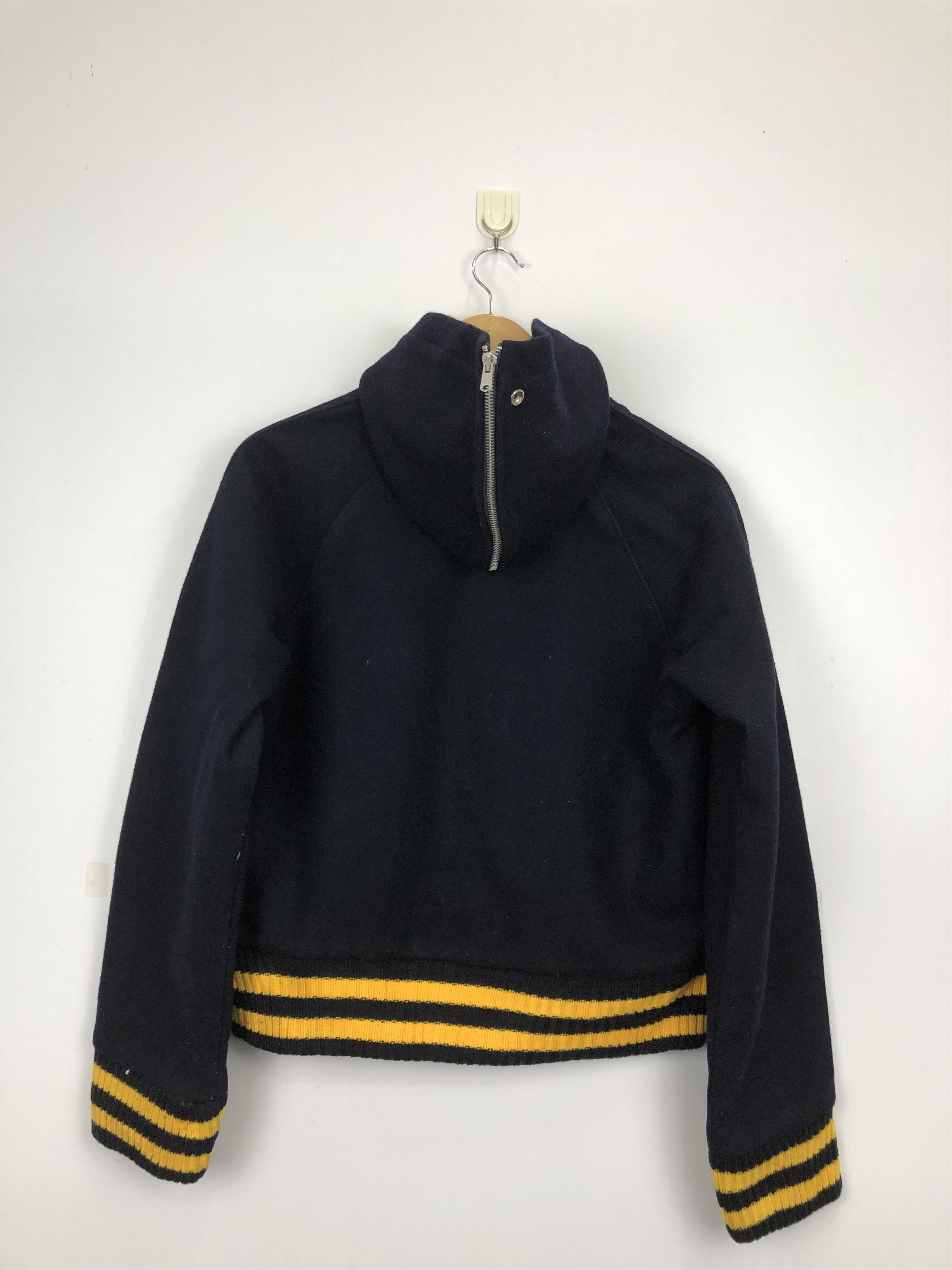 Vintage Vintage 90s Burkman Bros Wool Varsity Jacket Hoodie V0346 Size US S / EU 44-46 / 1 - 3 Thumbnail