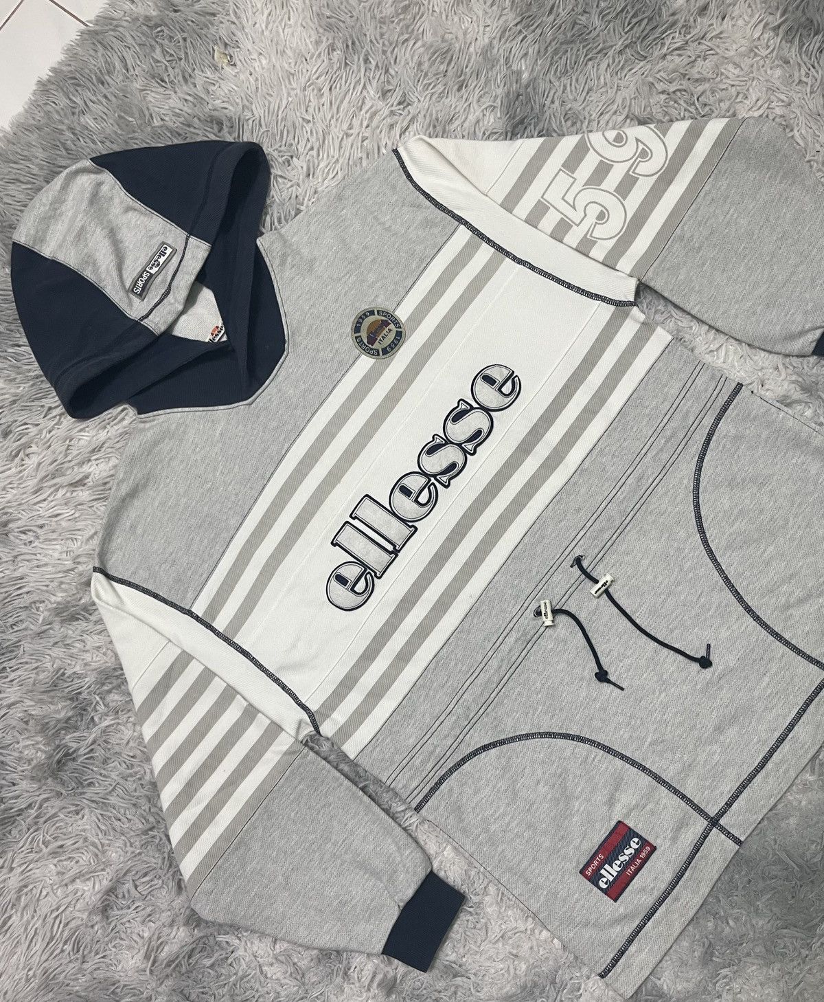 Ellesse 90s ELLESE HOODIE BIG LOGO OG STYLE DESIGN Size US L / EU 52-54 / 3 - 5 Thumbnail