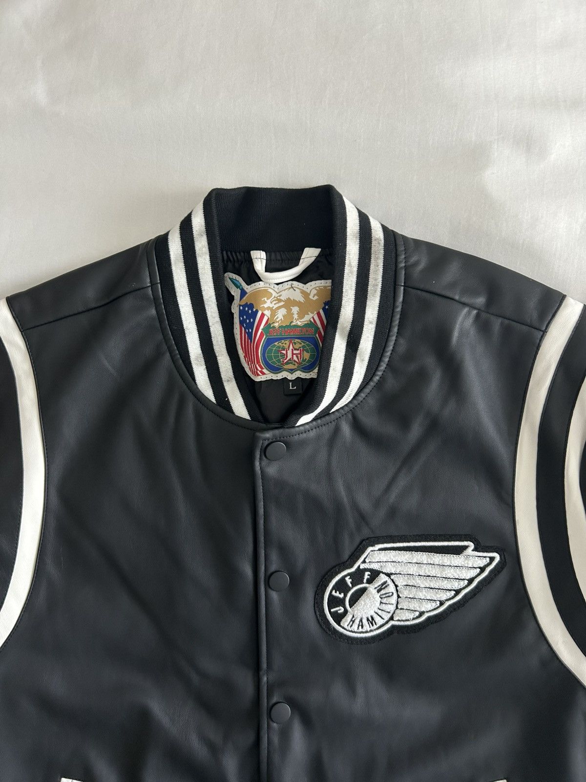 Jeff Hamilton Jeff Hamilton Racing Jacket Bomber GH Wings Logo Signed Size US L / EU 52-54 / 3 - 2 Thumbnail
