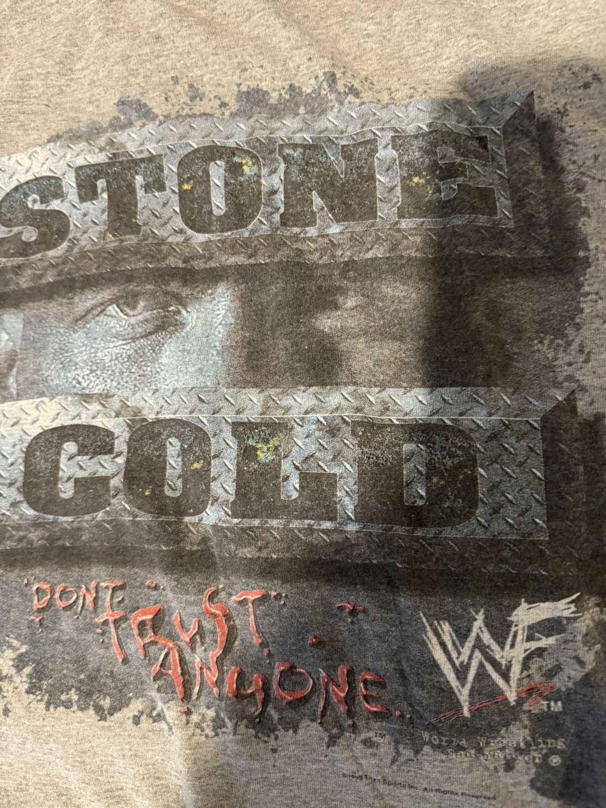 WWF 90s rare stone cold steve austin don’t trust anyone 1999 tee Size US XL / EU 56 / 4 - 12 Thumbnail