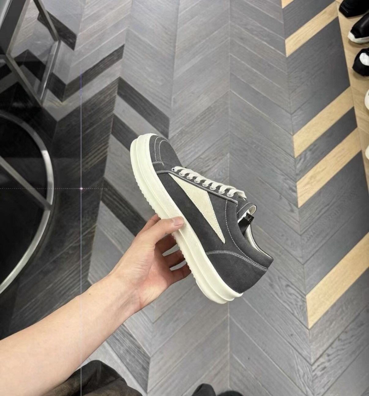Rick Owens Rick Owens DRKSHDW green canvas low-top Size US 7 / IT 37 - 4 Thumbnail