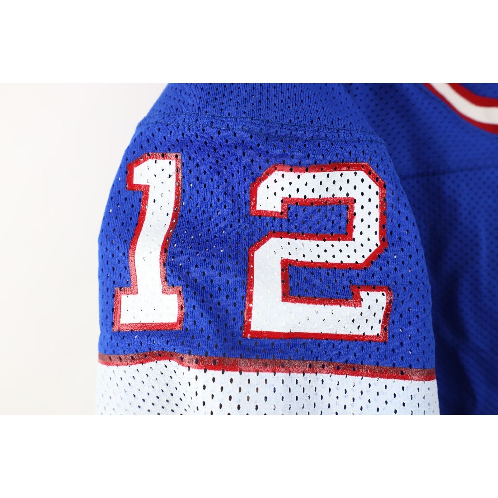 Vintage Vintage Sand Knit Game Issue Jim Kelly Buffalo Bills Jersey Size US XL / EU 56 / 4 - 8 Thumbnail