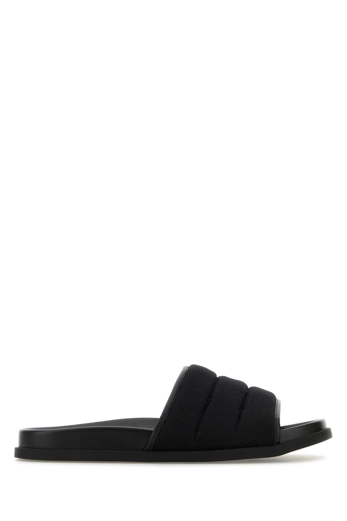 Gucci Black Gg Fabric Slippers Size US 7 / EU 40 - 1 Thumbnail