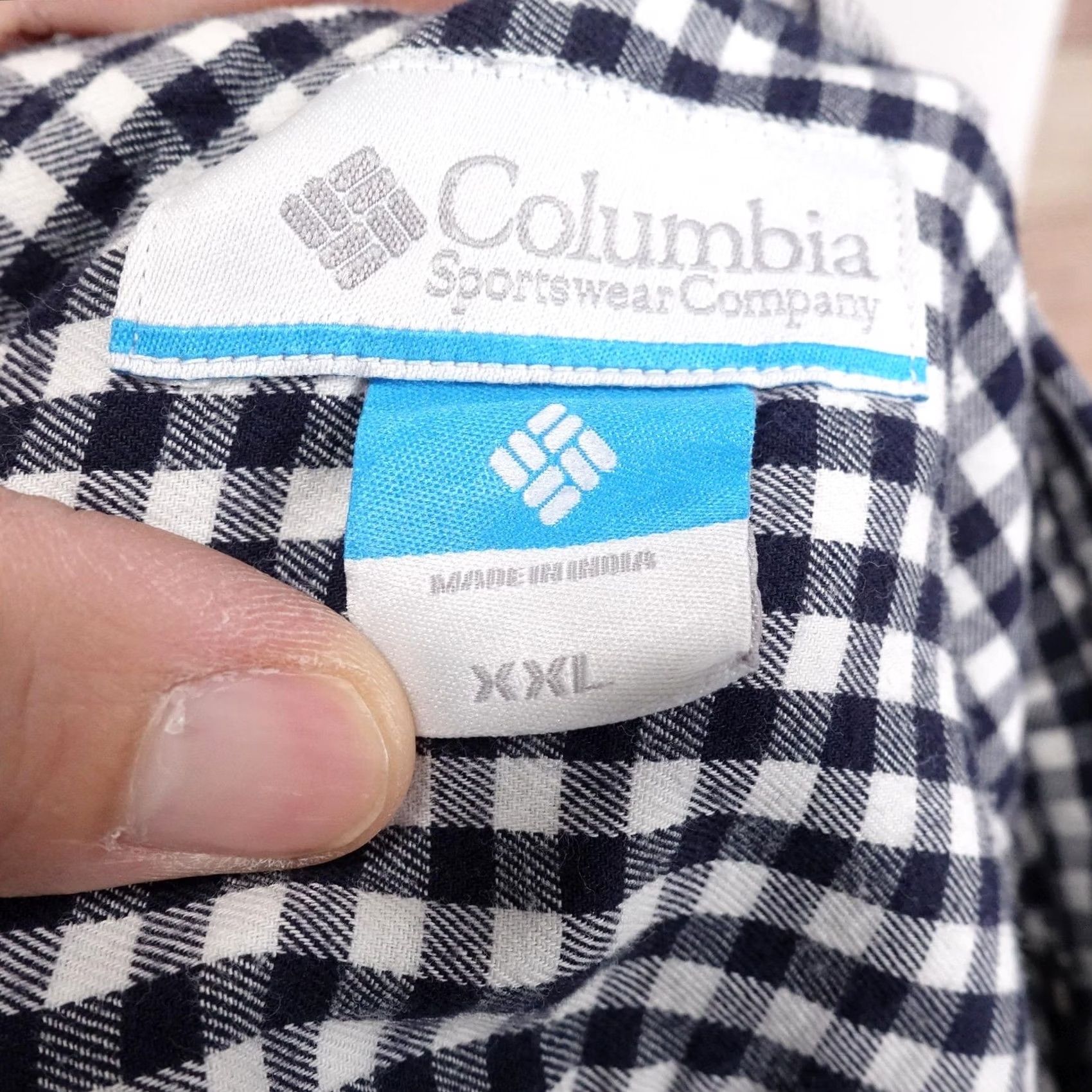 Vintage Columbia Mens Regular 2XL Blue Check Long Sleeve Button-Up Cotton Size US XXL / EU 58 / 5 - 5 Thumbnail