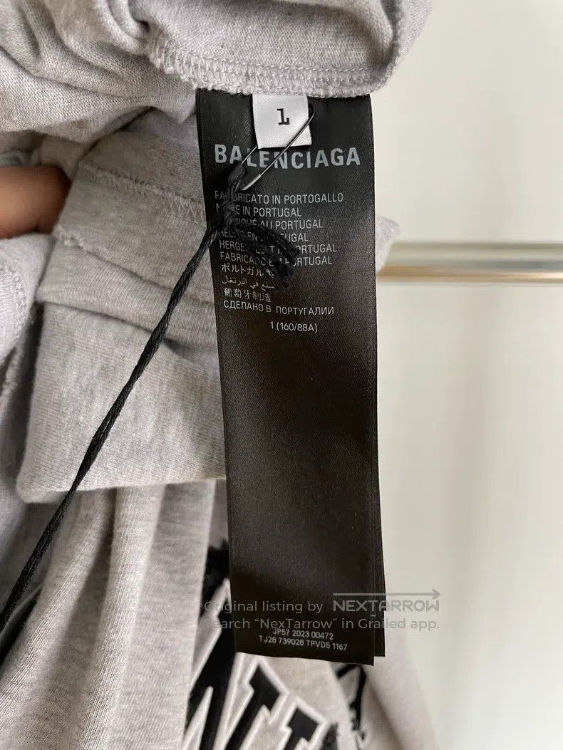 Balenciaga Balenciaga Gray short-sleeved T-shirt Size US S / EU 44-46 / 1 - 4 Thumbnail