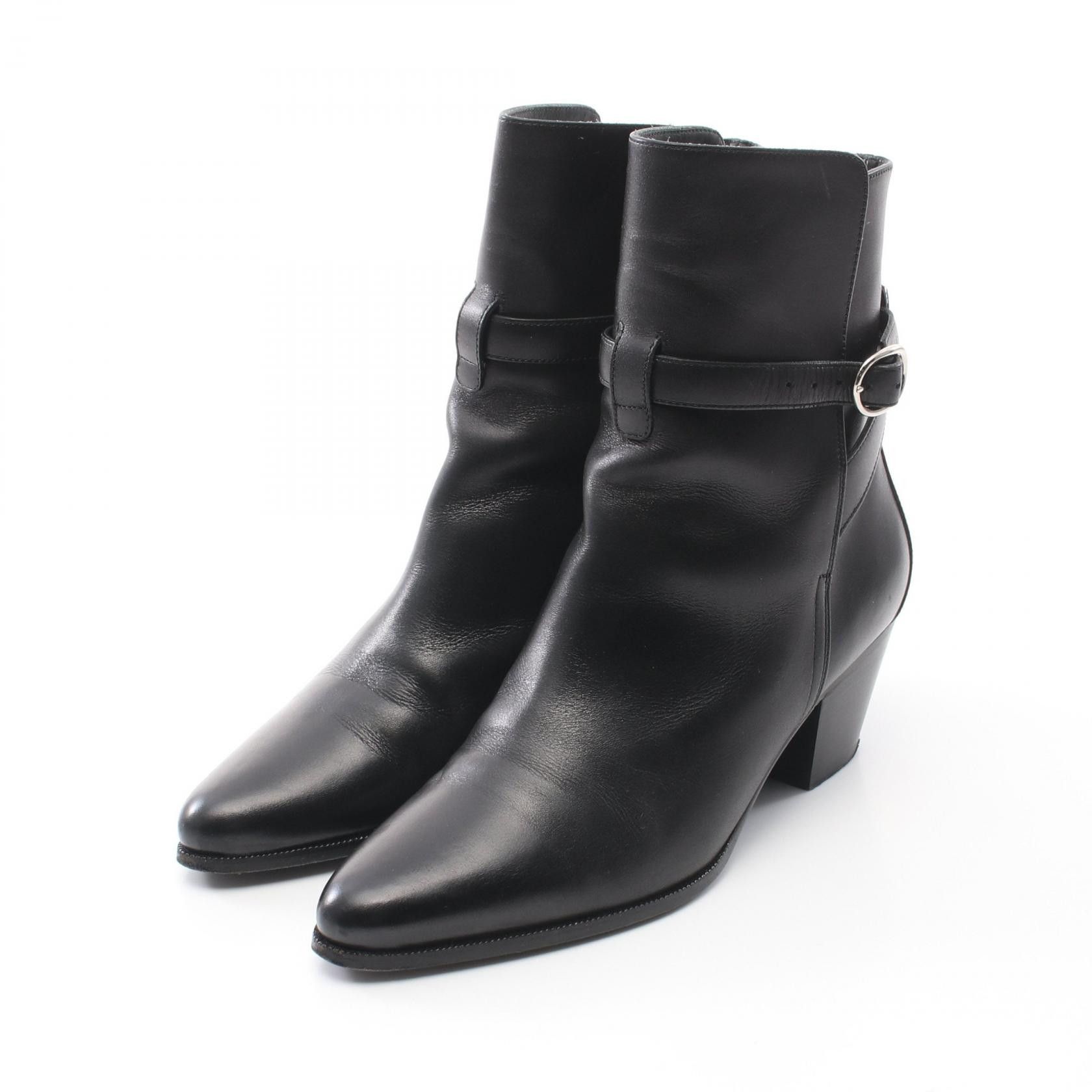 Celine Celine Boots Leather Boots Leather Shoes in Black, Women's