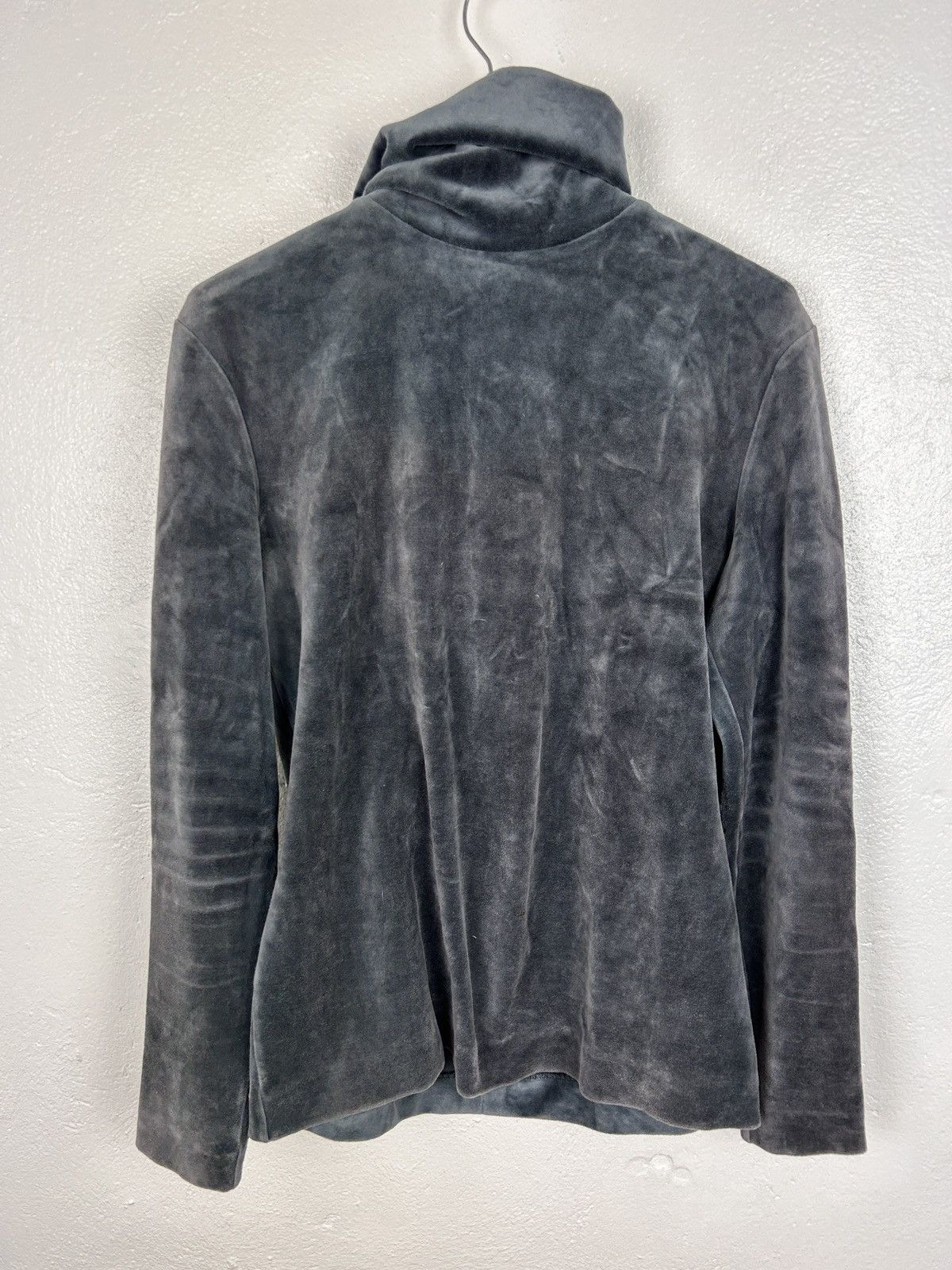 Issey Miyake 90s Vintage Archive Issey Miyake Long Neck Velour Zip Top Size S / US 4 / IT 40 - 5 Thumbnail