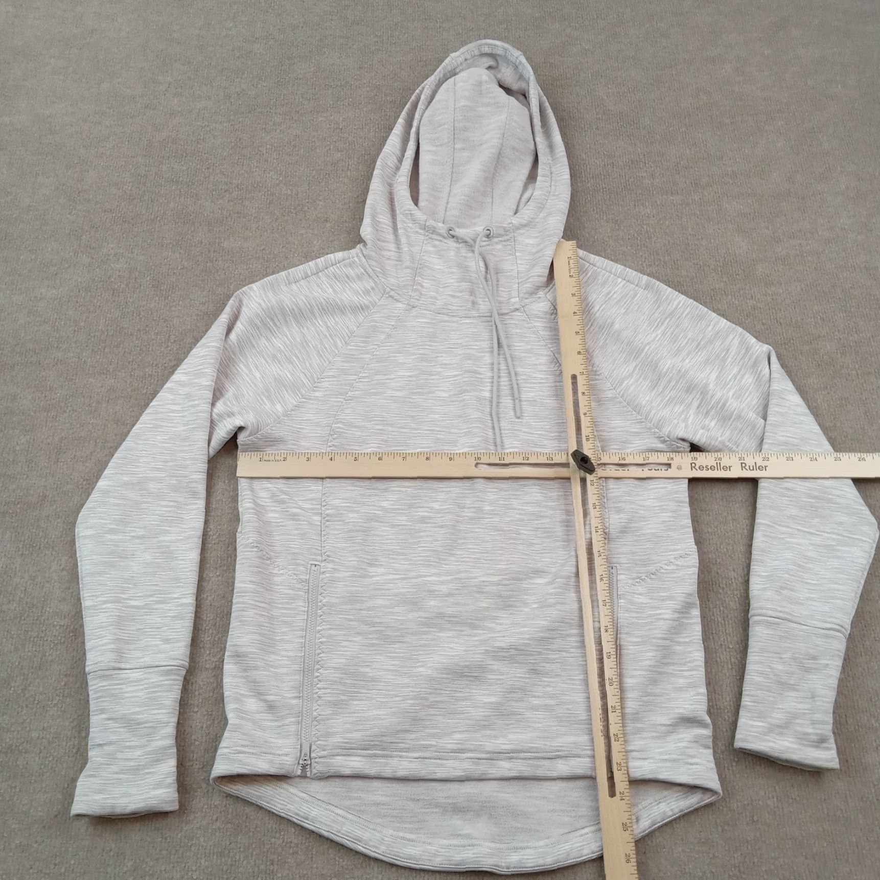 Athleta Athleta Womens Extra Small Gray Athletic Hoodie Full Zip Pullover Size XS / US 0-2 / IT 36-38 - 2 Thumbnail