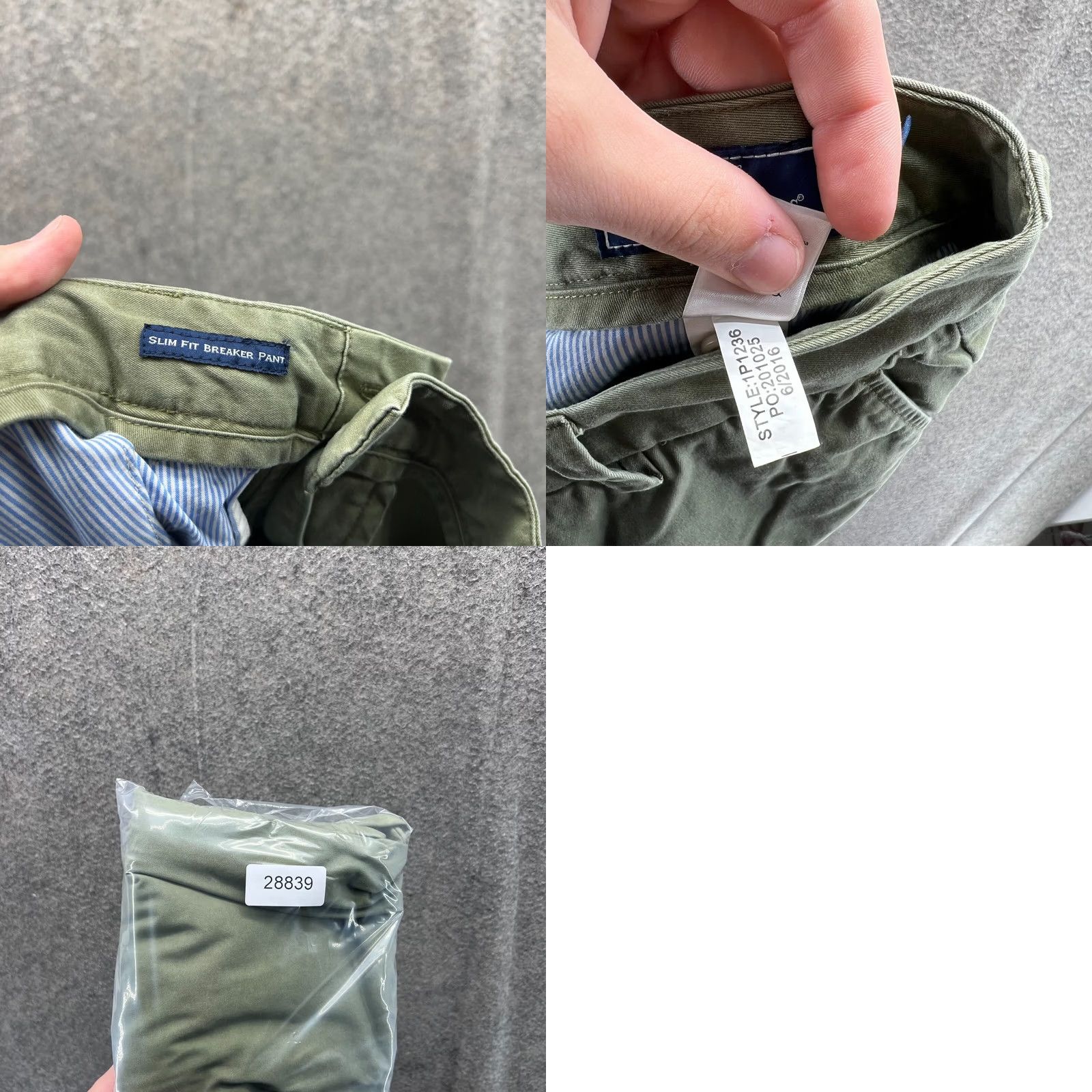 Vineyard Vines Vineyard Vines Pants Mens 34x32 Green Chino Flat Front Slim Fit Breaker Trouser Pants Size US 34 / EU 50 - 9 Thumbnail