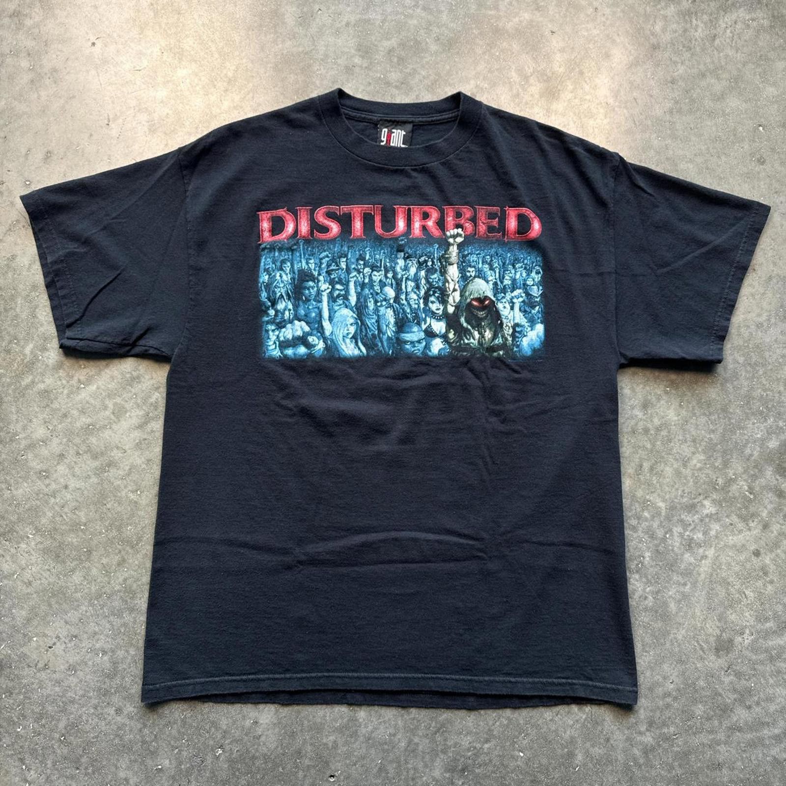 Other Disturbed Licensed Metal Band 2005 Giant Tag Navy & Red Size US L / EU 52-54 / 3 - 1 Thumbnail