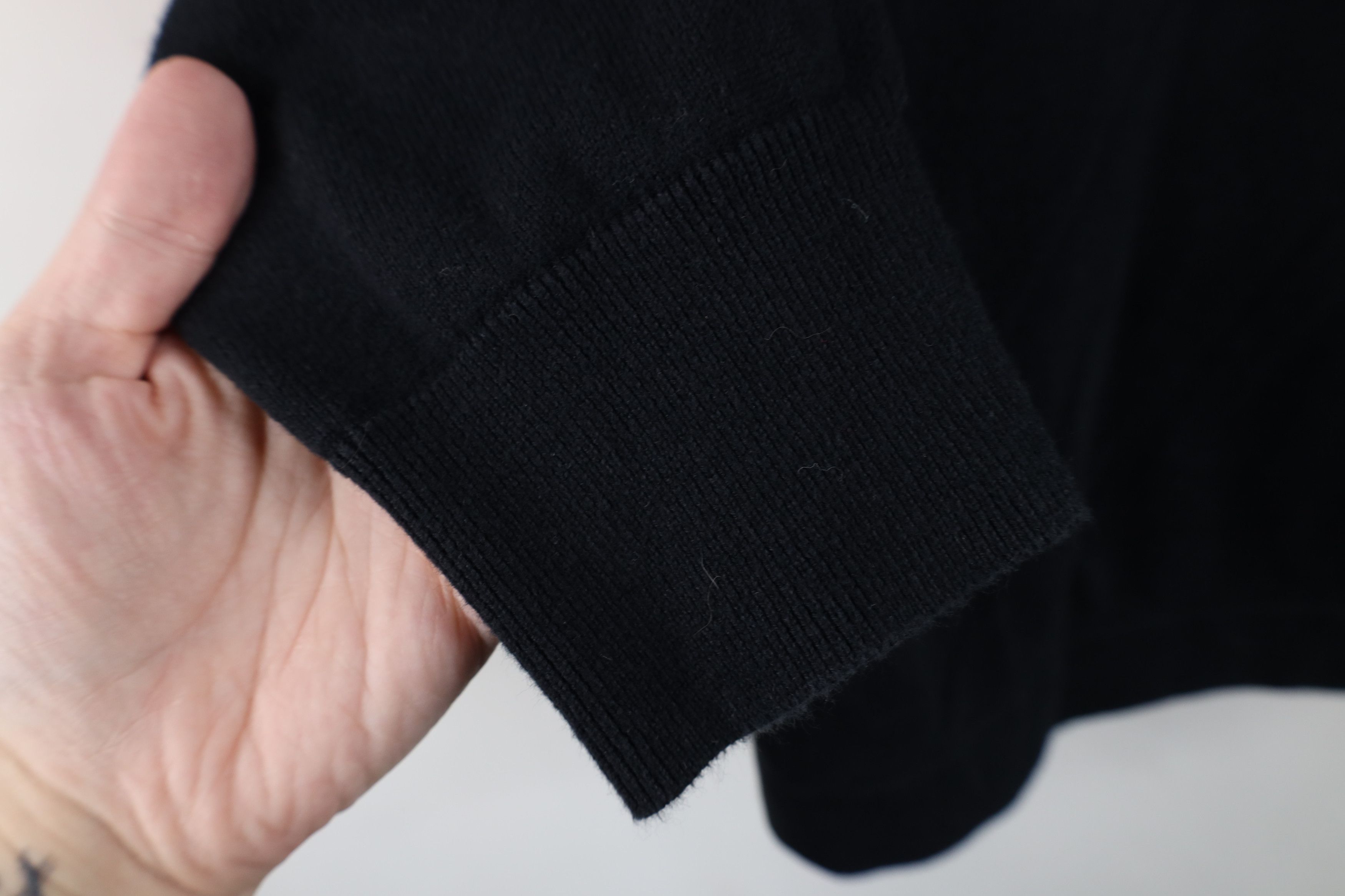 J.Crew J Crew Blank Lightweight Cotton Knit Crewneck Sweater Black Size L / US 10 / IT 46 - 6 Thumbnail