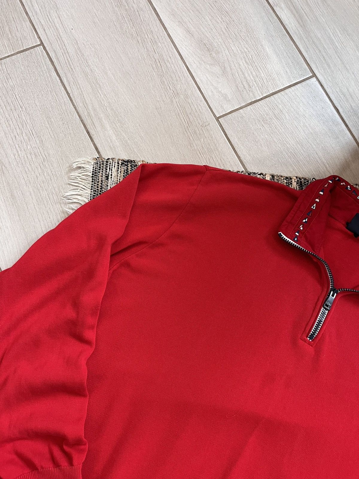 Paul & Shark × Vintage Vintage Paul & Shark Zip Knit Red Pullover Y2K sweatshirt Size US XXL / EU 58 / 5 - 5 Thumbnail