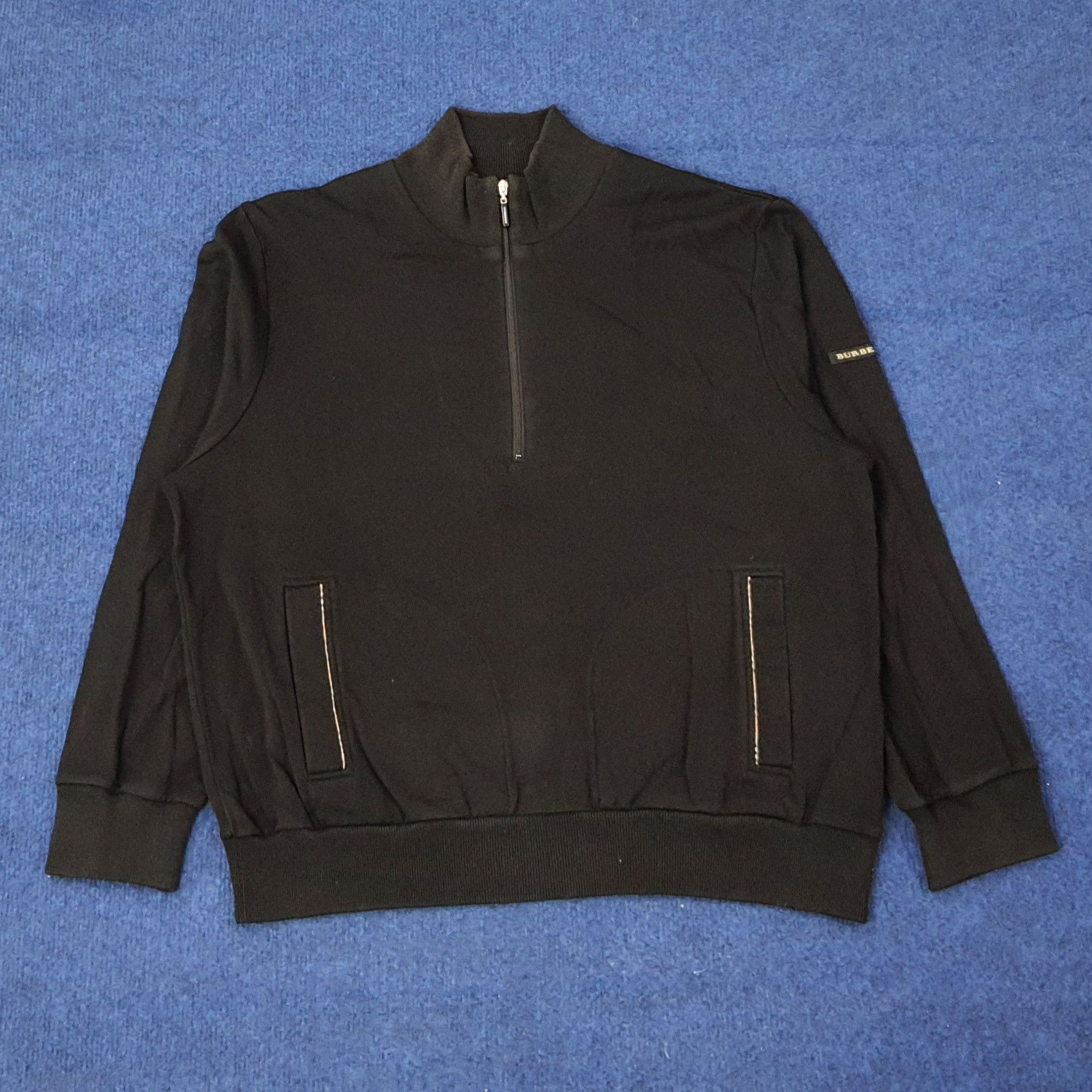Burberry Vintage Burberry Custom Logo Half Zipper Sweatshirt C247N16 Size US M / EU 48-50 / 2 - 3 Thumbnail