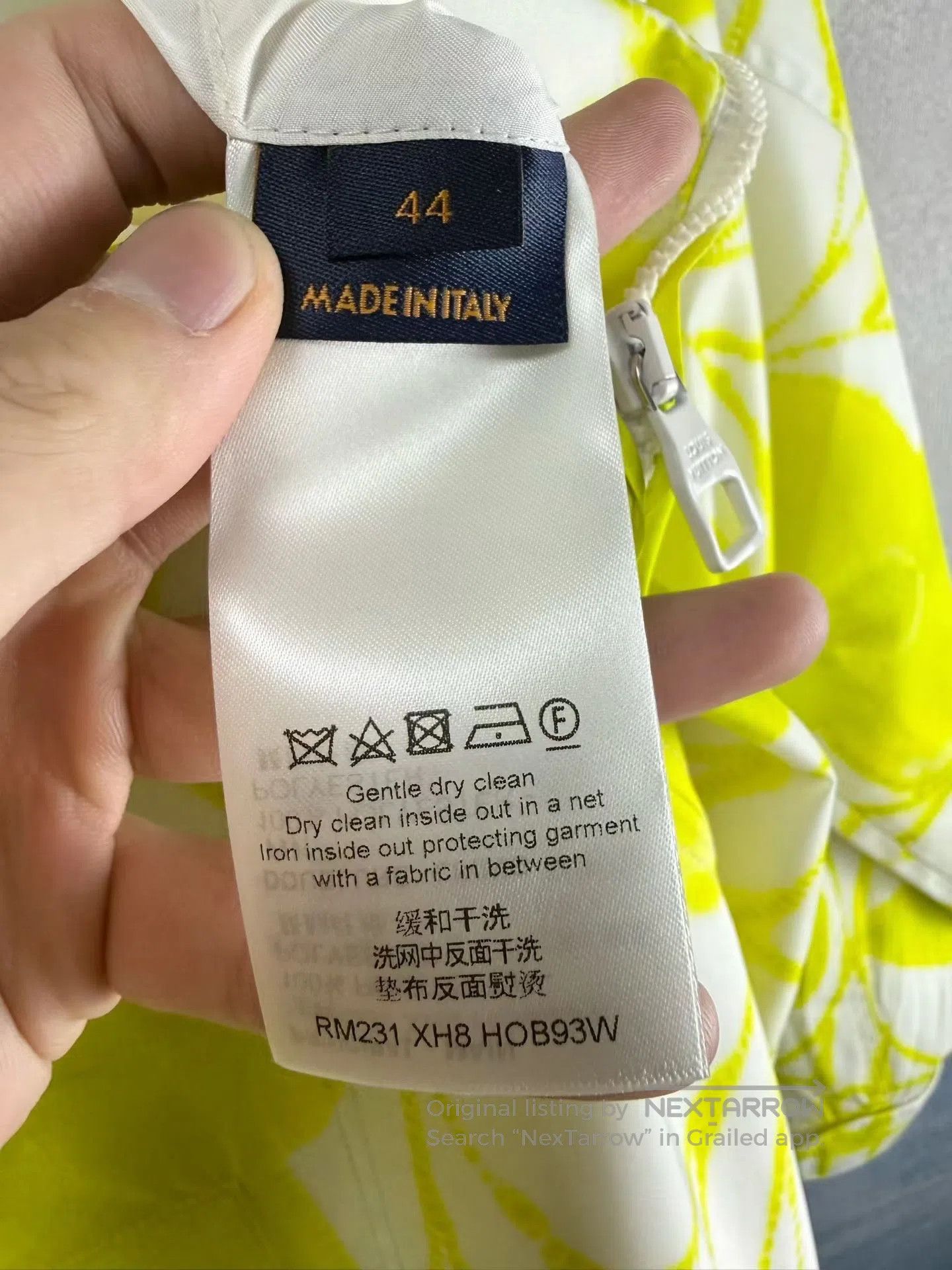 Louis Vuitton Louis Vuitton White and Yellow Tie-Dye Ink Wash Zip-Up Out Size US S / EU 44-46 / 1 - 4 Thumbnail