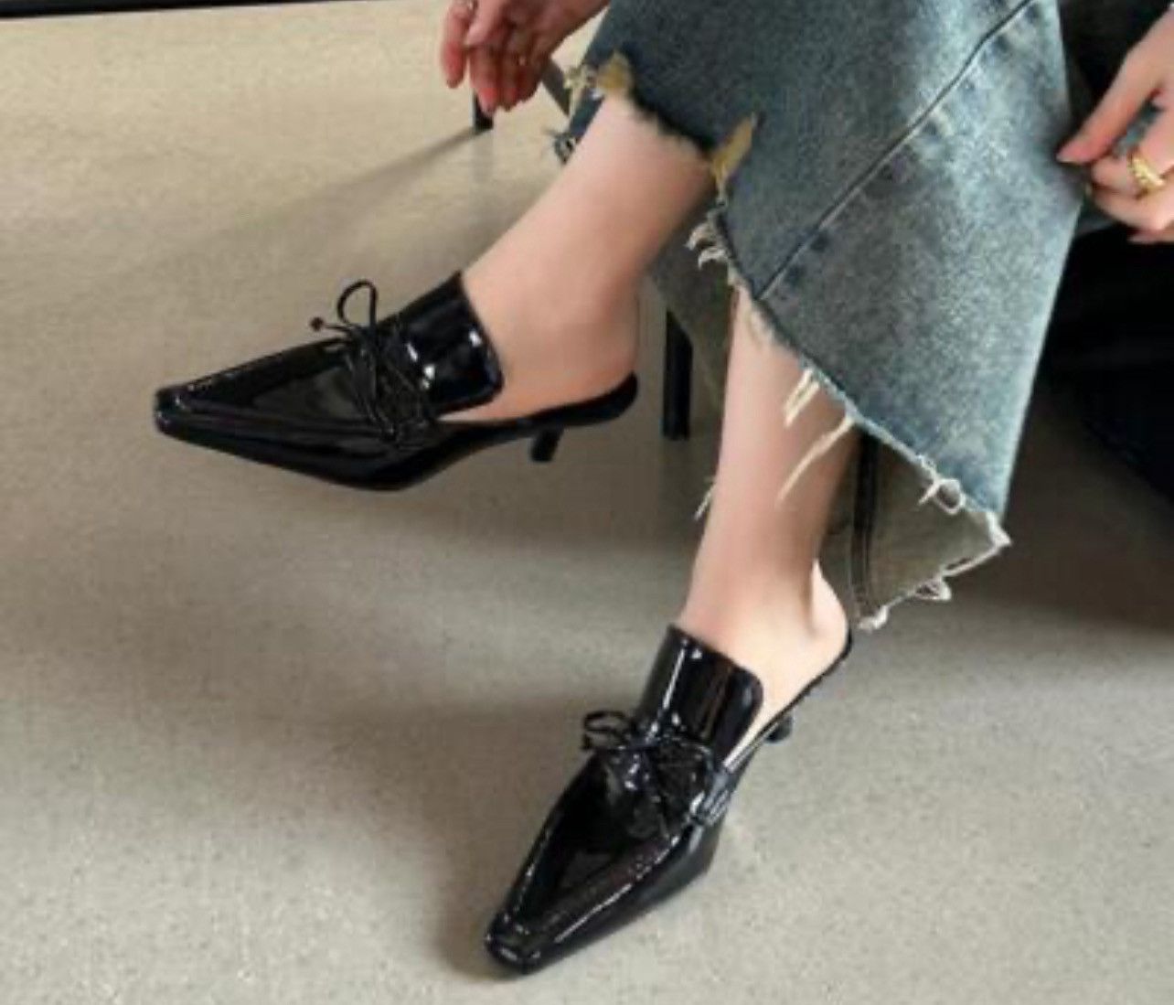 Burberry Burberry Sovereign Square Toe Kitten Heel Mule size 39 Size US 9 / IT 39 - 3 Thumbnail