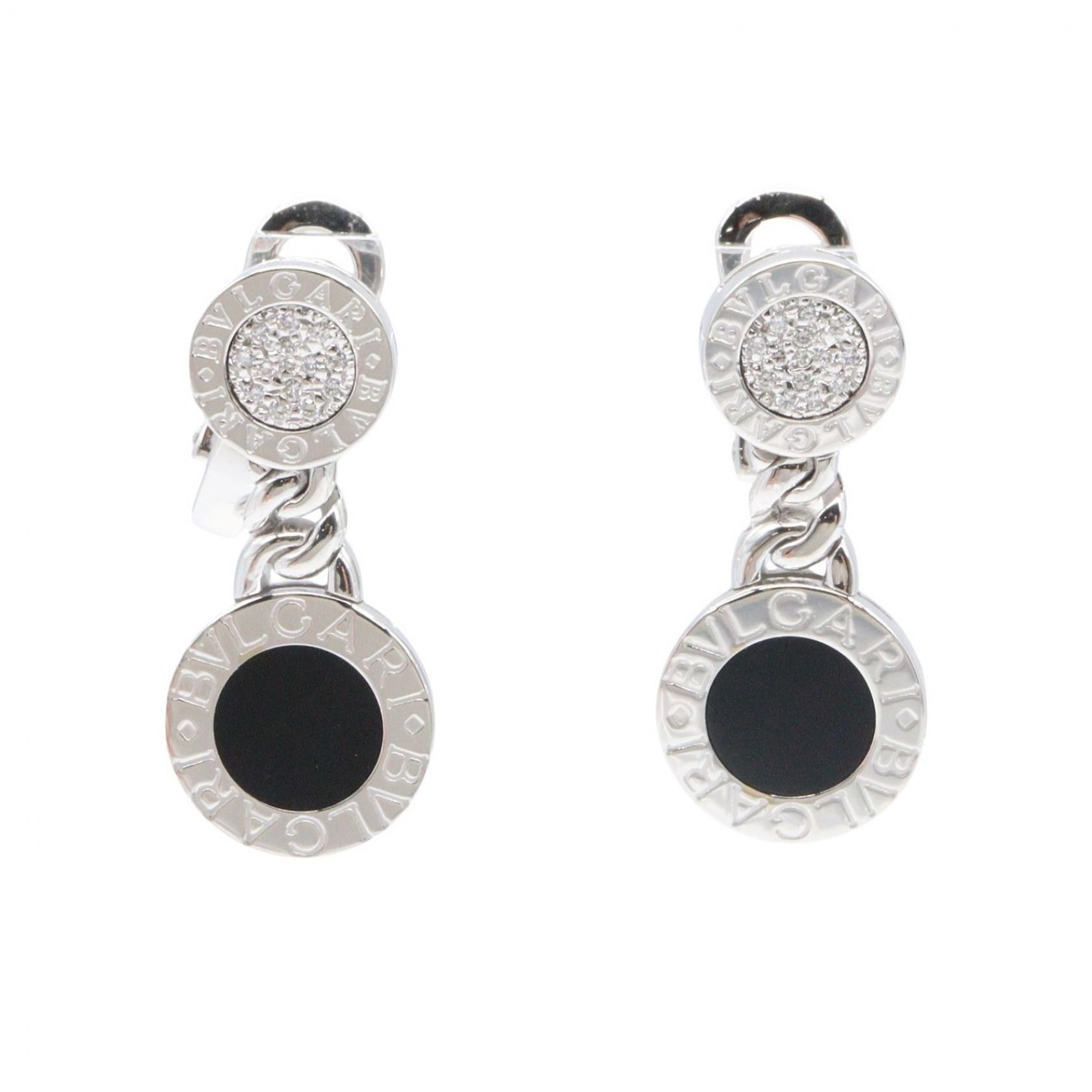 Bvlgari Bvlgari Bvlgari Bvlgari Au750 Diamond Onyx Earrings Precious Metal Earrings DUTY FREE for USA Size ONE SIZE - 1 Thumbnail