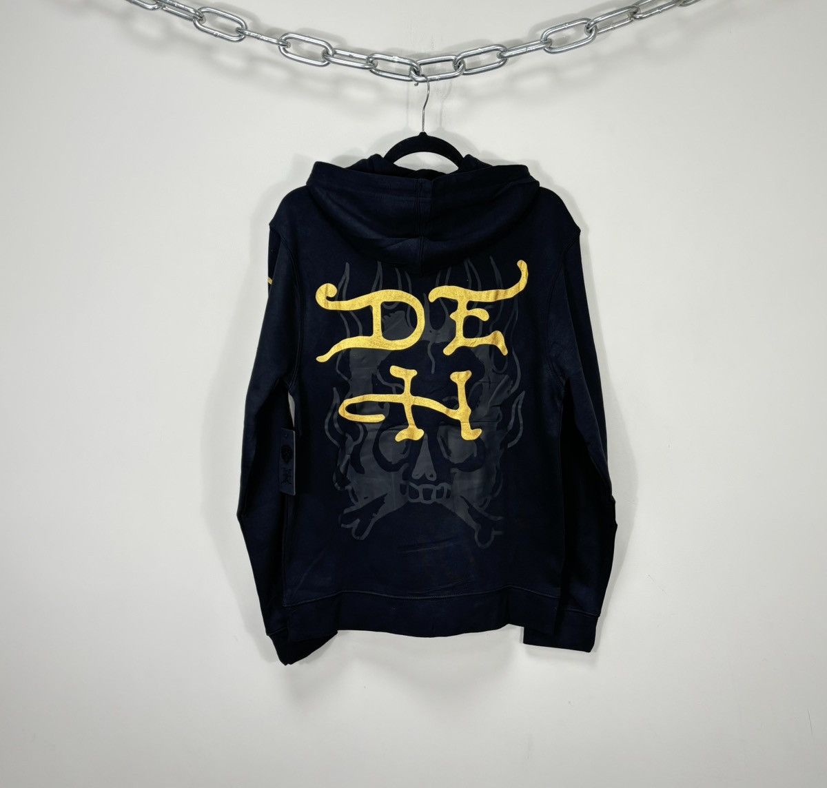 Christian Audigier Ed Hardy NEW Eagle Snake Logo Hype Y2K Tattoo Black Hoodie Size US S / EU 44-46 / 1 - 2 Thumbnail