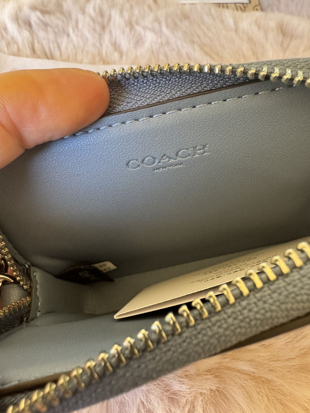 Coach NWT Coach CW883 Zip Card Case In Signature Canvas Size ONE SIZE - 5 Thumbnail