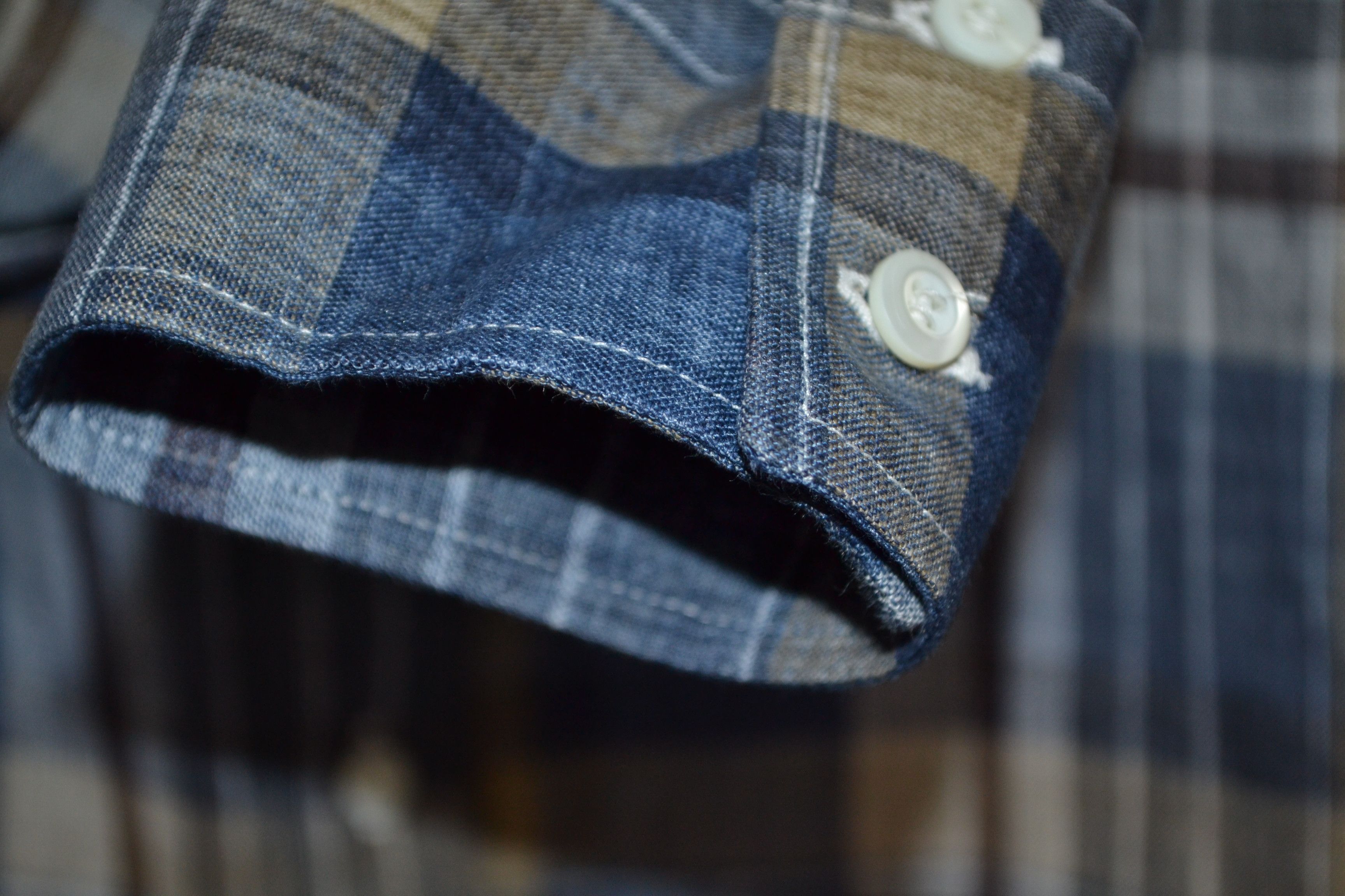 Brunello Cucinelli Brunello Cucinelli M size Linen Plaid Shirt Italy Size US M / EU 48-50 / 2 - 8 Thumbnail