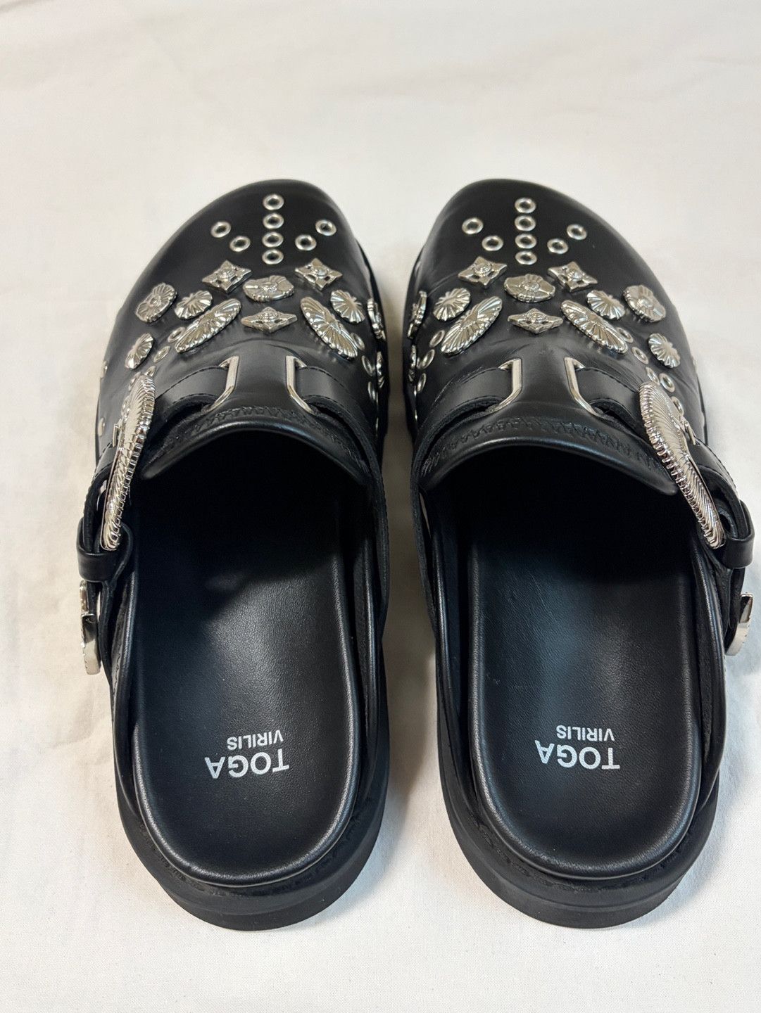 TOGA VIRILIS Toga Virilis studded leather slippers Pulla mules Shoes Size US 8 / EU 41 - 5 Thumbnail
