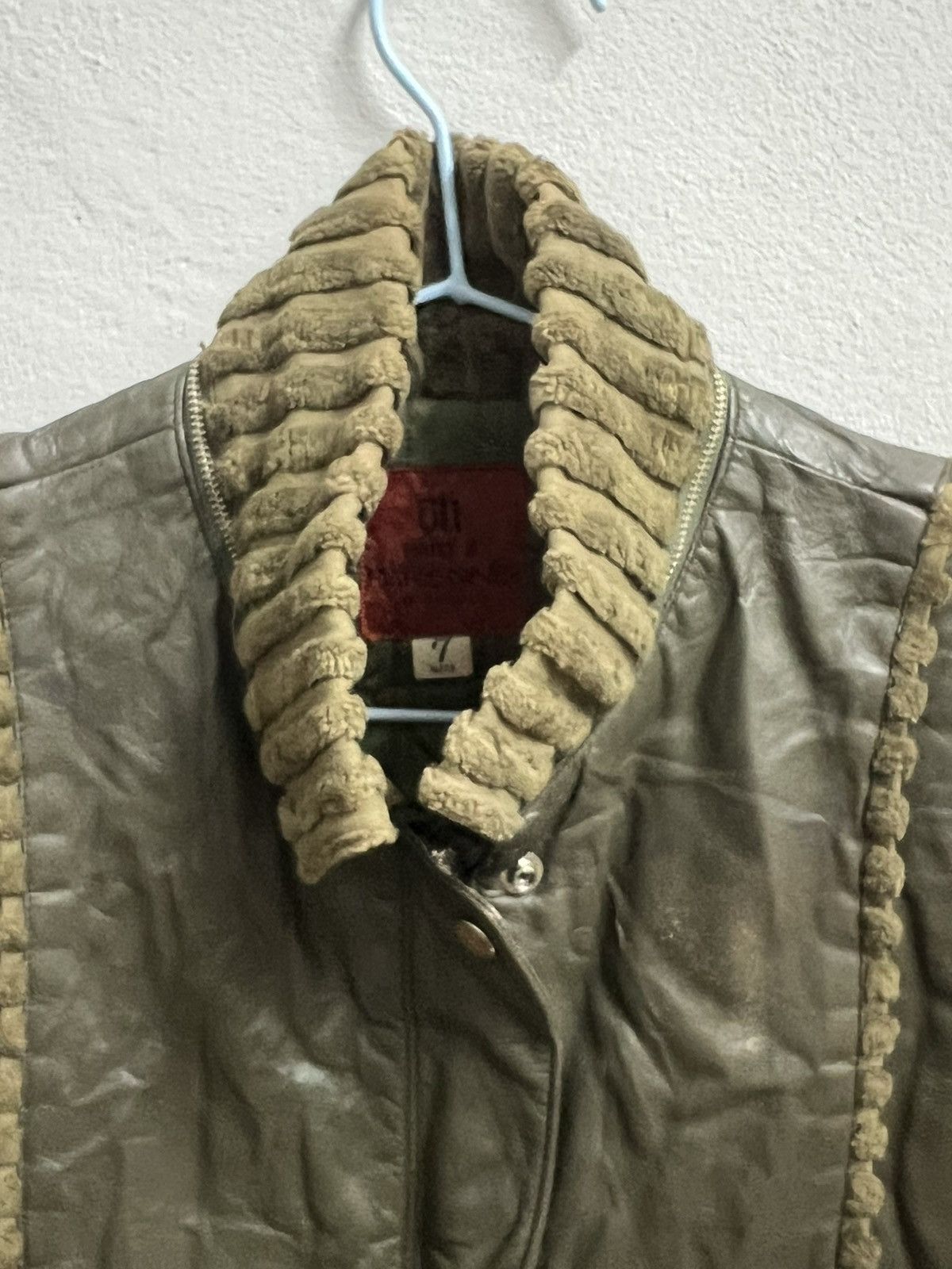 Japanese Brand × Vintage Vintage PARIENNE PART 3 zipper jacket leather sleeve velvet Size US M / EU 48-50 / 2 - 2 Thumbnail