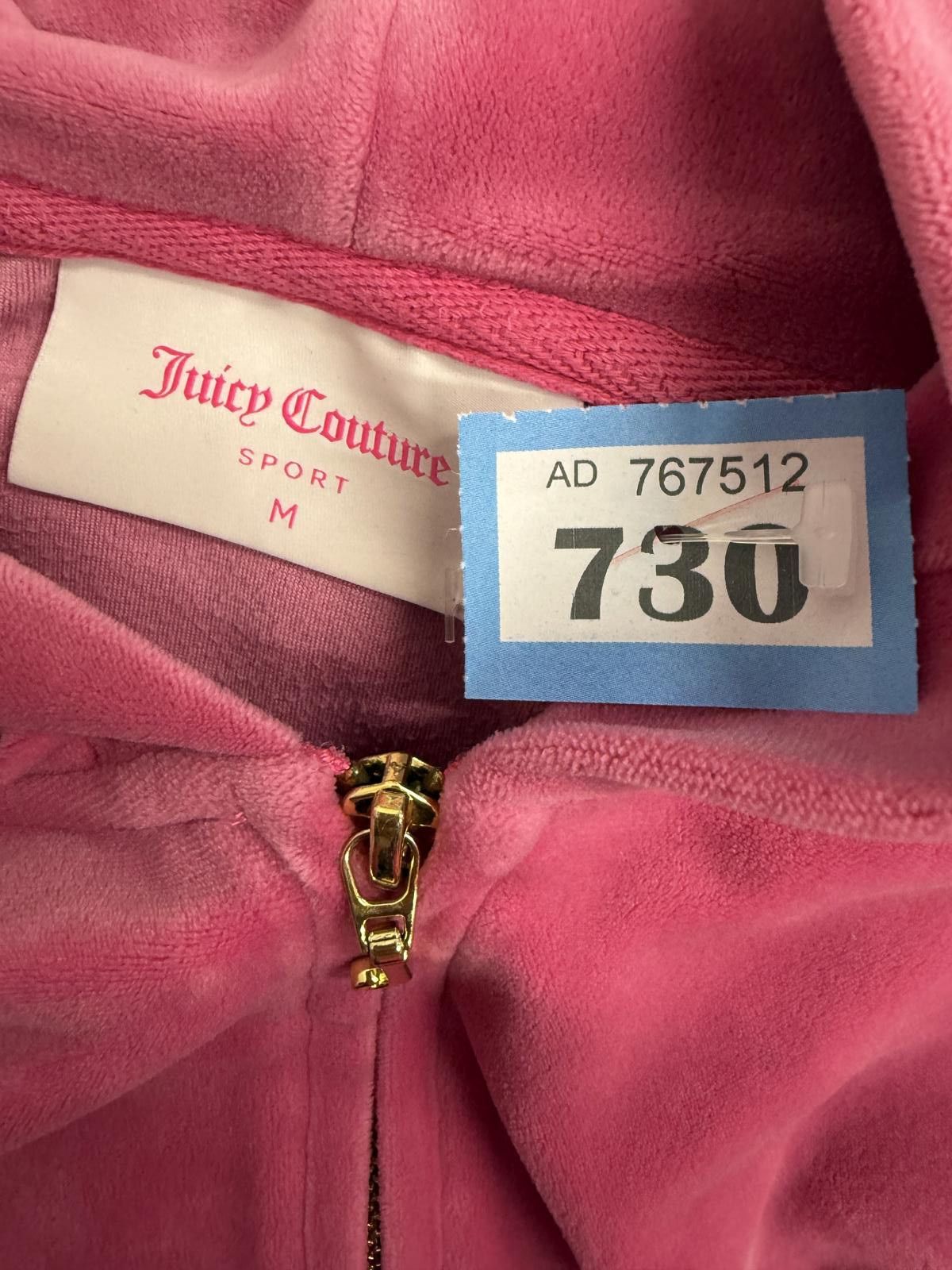 Juicy Couture Jeans Juicy Couture Sport Pink Velour Zip-Up Hoodie Jacket Medium Size M / US 6-8 / IT 42-44 - 2 Thumbnail