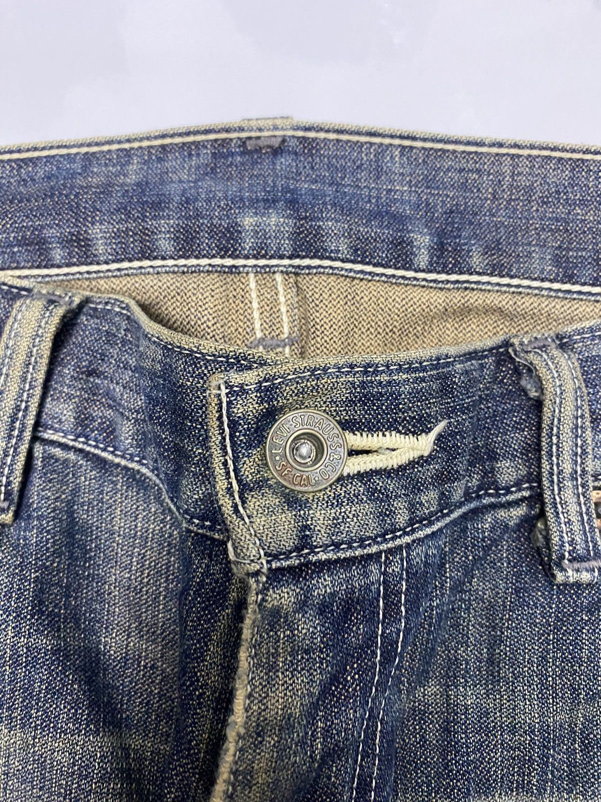 JNCO × Levi's × Vintage 🔥LEVIS 502 RUSTY BAGGY DISTRESSED DENIM JEANS Size US 30 / EU 46 - 9 Thumbnail