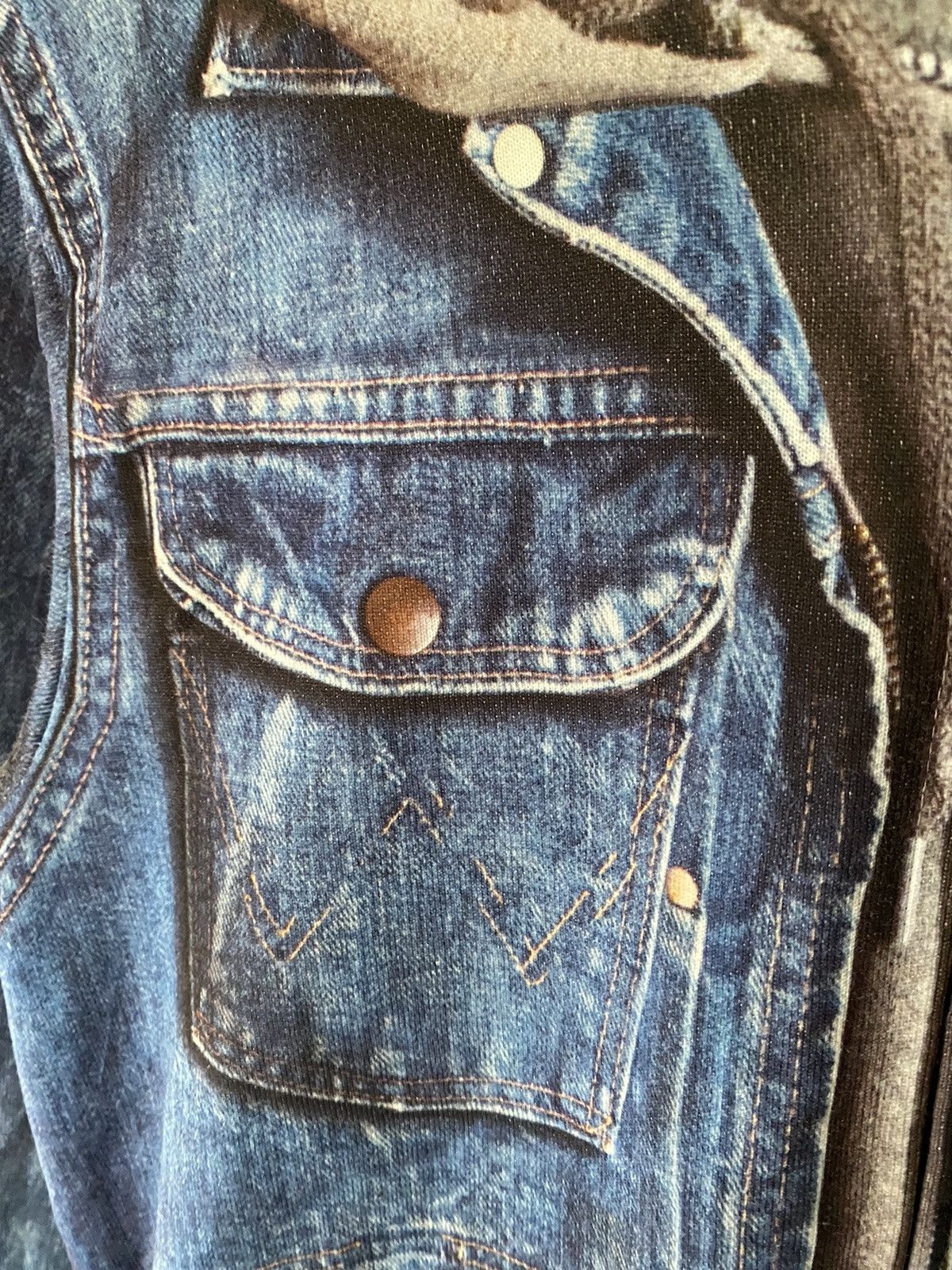 TALKING ABOUT THE ABSTRACTION 🔥TATA iconic trompe l'oeil denim zipper hoodie Size US M / EU 48-50 / 2 - 8 Thumbnail