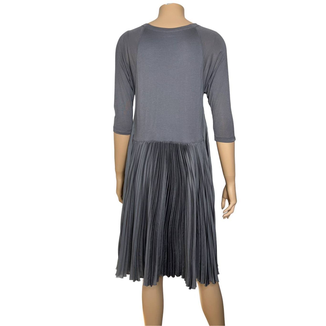 Bcbgmaxazria BCBG Maxazria pleated Gray Midi dress M (027) Size M / US 6-8 / IT 42-44 - 5 Thumbnail