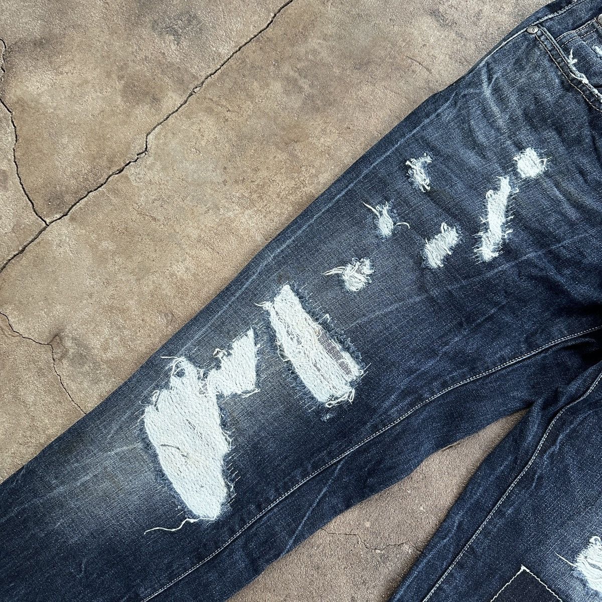 Absolut Joy Absolut Joy Distressed Denim Japanese Style Size US 33 - 5 Thumbnail