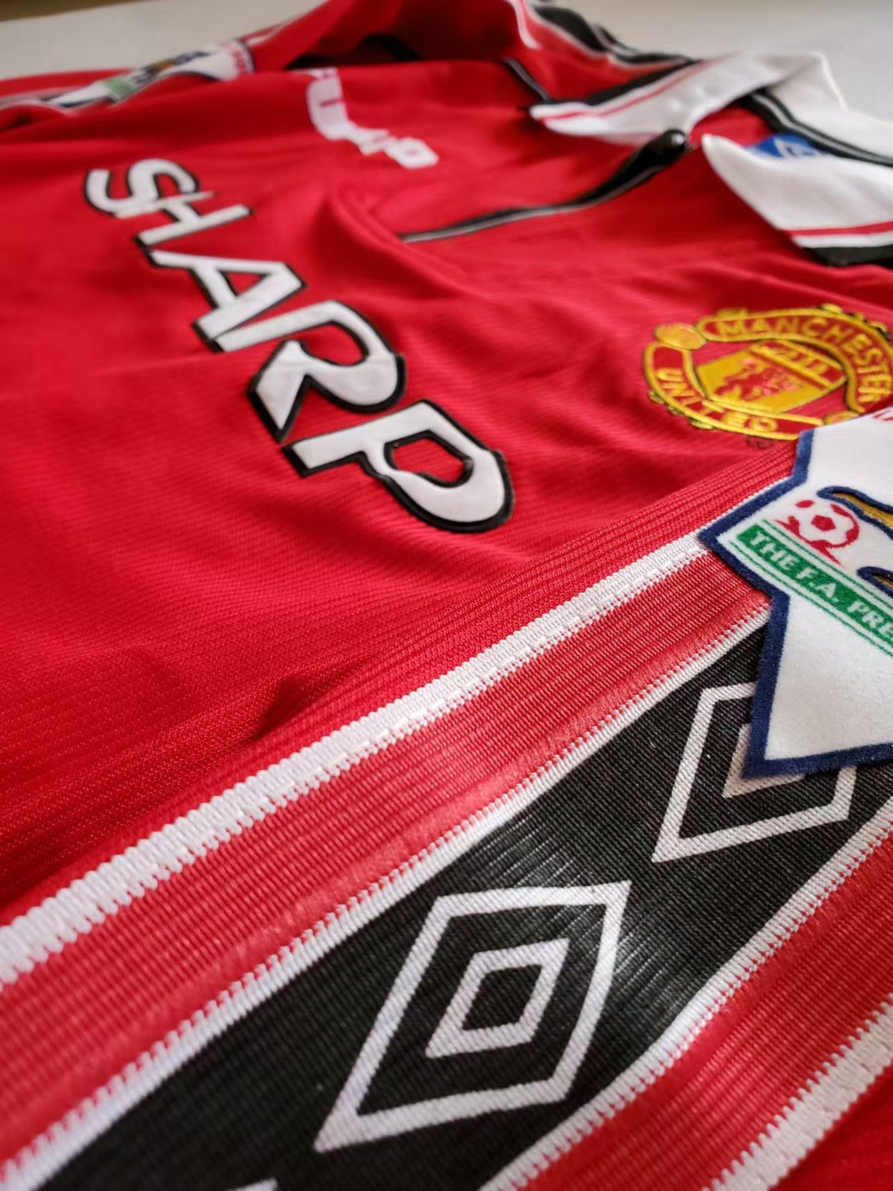 Other 1998 1999 MUFC #7 David Beckham Jersey Size US XL / EU 56 / 4 - 4 Thumbnail