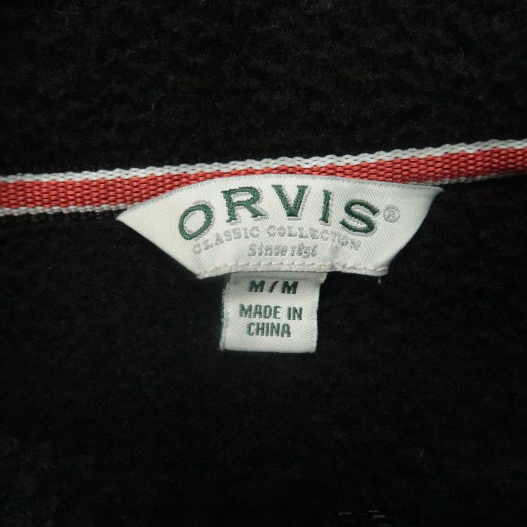 Orvis Orvis Jacket Mens Medium Black Full Zip Pockets Heavyweight Fleece Sweater Size US M / EU 48-50 / 2 - 3 Thumbnail
