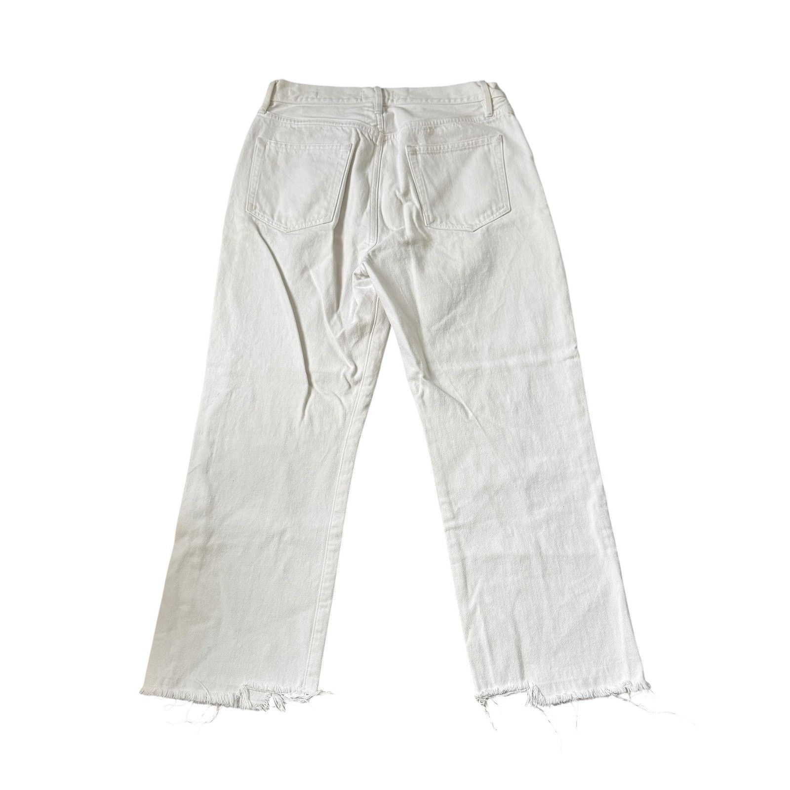 Frame FRAME Le Hollywood Crop Jean Blanc Rips White Size 29" - 3 Thumbnail