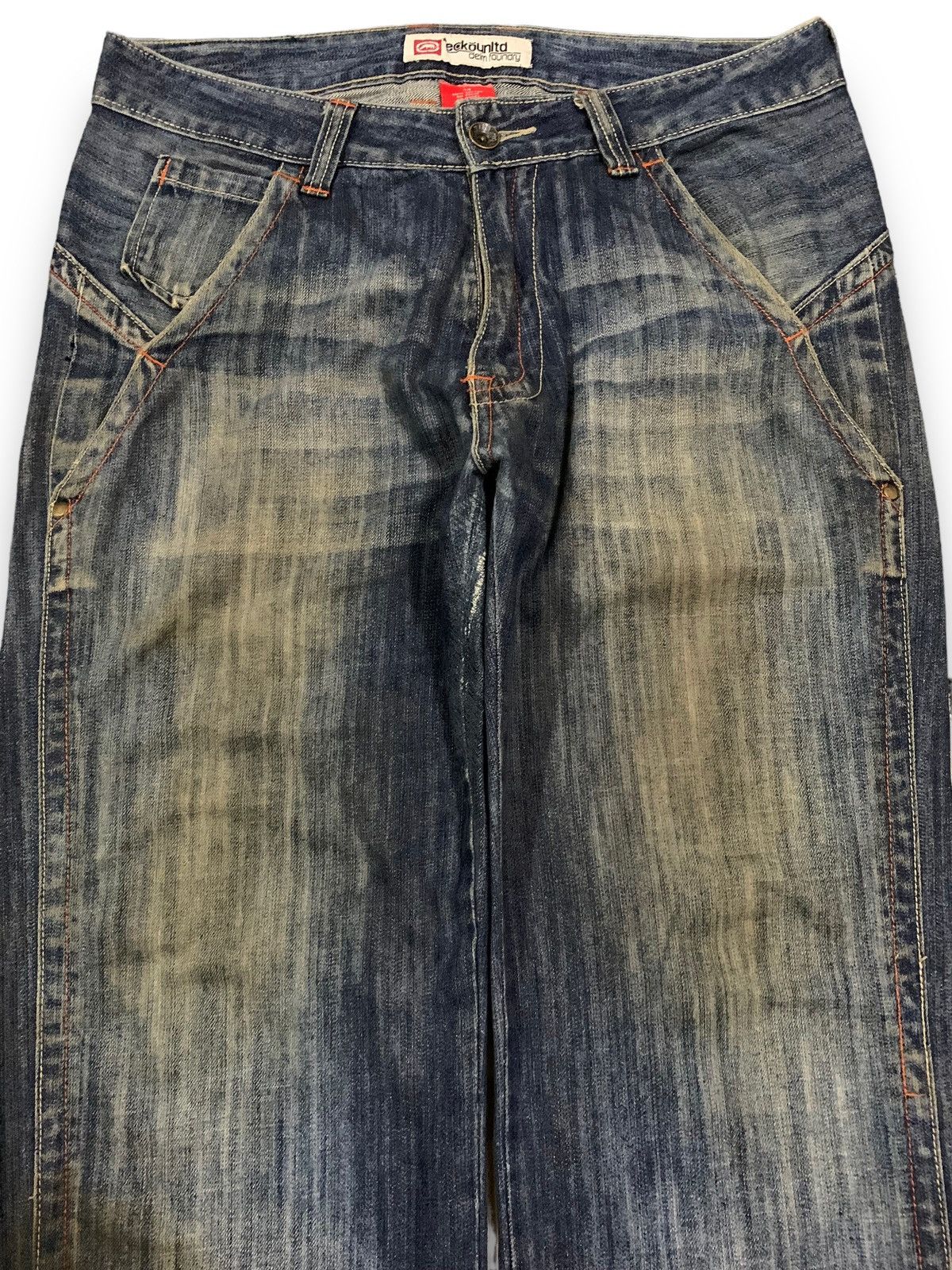 Ecko Unltd. Vintage Ecko Unltd Mud Wash Baggy Distressed Grunge Jeans Size US 34 / EU 50 - 3 Thumbnail