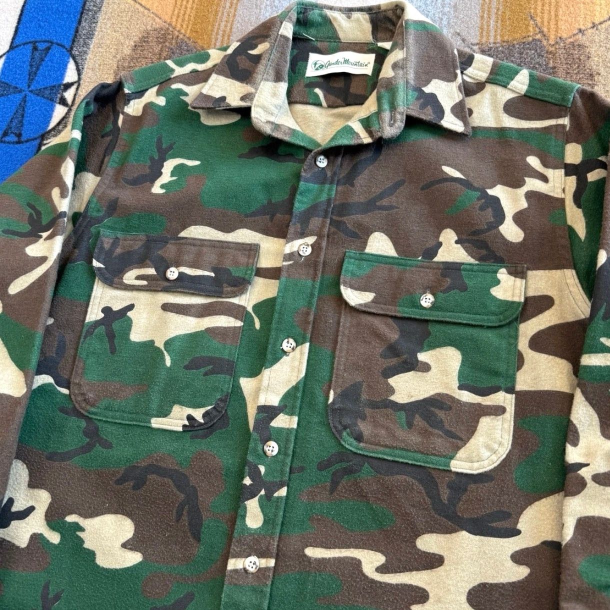 Vintage VINTAGE Gander Mountain Button-Up Camouflage Shirt Men M USA Made 90s Outdoor Hunting Camouflage Green Long Sleeve Size US M / EU 48-50 / 2 - 4 Thumbnail