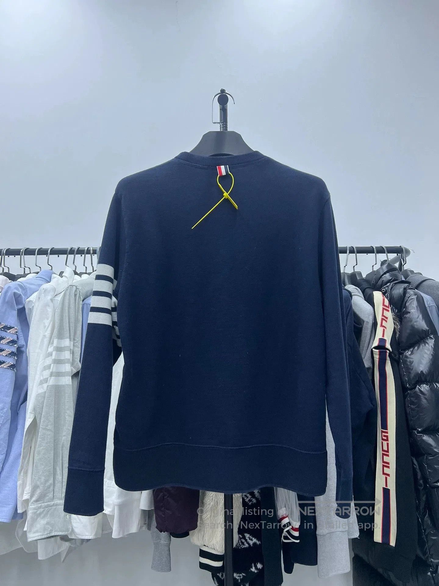 Thom Browne Thom Browne Navy 4-Stripe Sweatshirt. Size US XXL / EU 58 / 5 - 2 Thumbnail