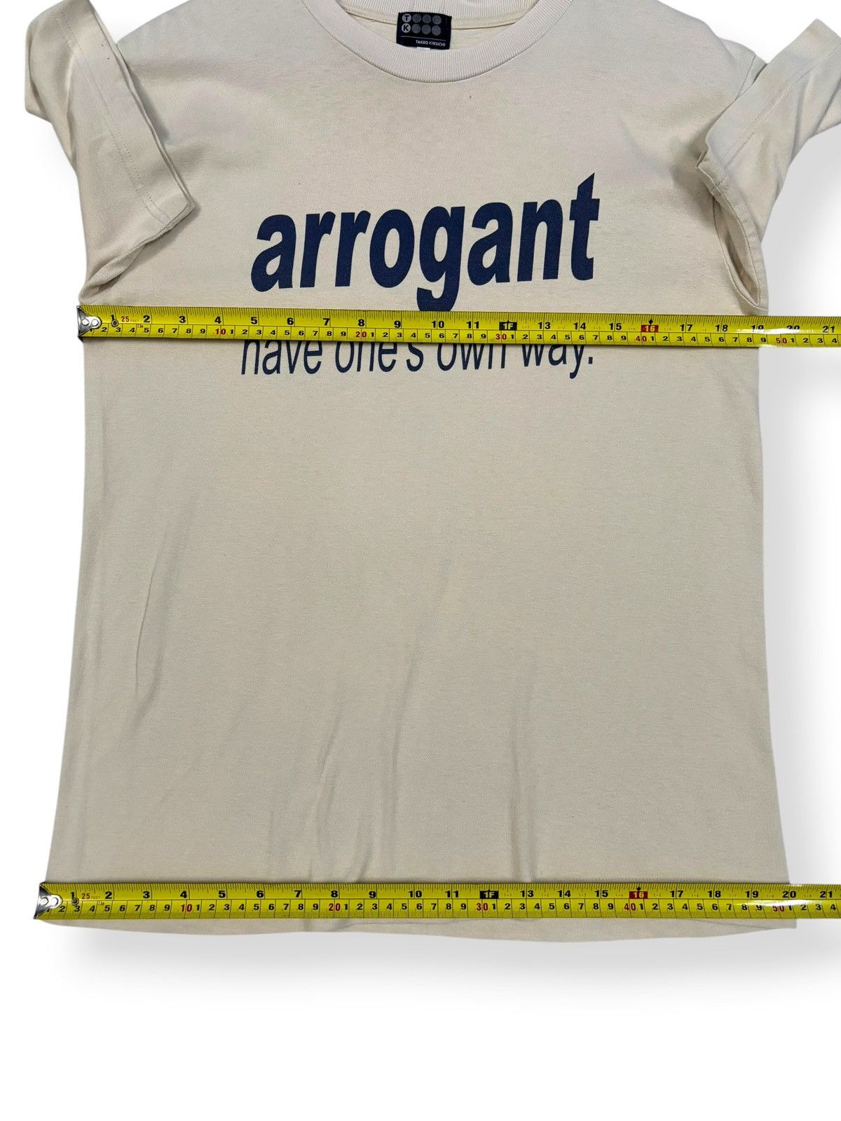 Takeo Kikuchi Vintage Takeo Kikuchi “Arrogant Have One’s Own Way” T-shirt Size US M / EU 48-50 / 2 - 15 Thumbnail