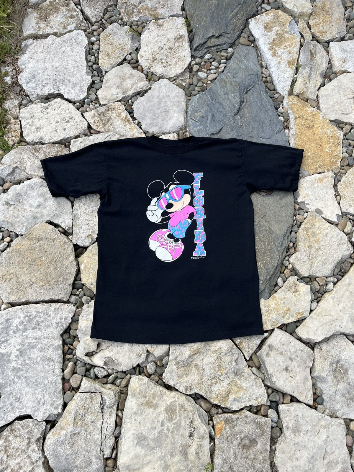 Disney × Vintage Vintage Sherry’s Best Mickey Mouse Florida neon t-shirt tee Size US XL / EU 56 / 4 - 1 Thumbnail