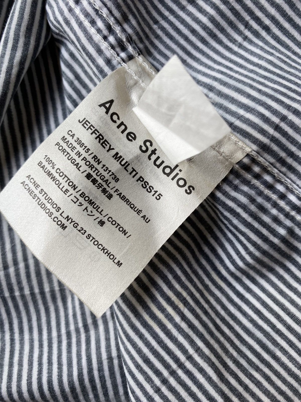 Acne Studios Acne Studios Monochrome Symphony shirt Size US M / EU 48-50 / 2 - 9 Thumbnail