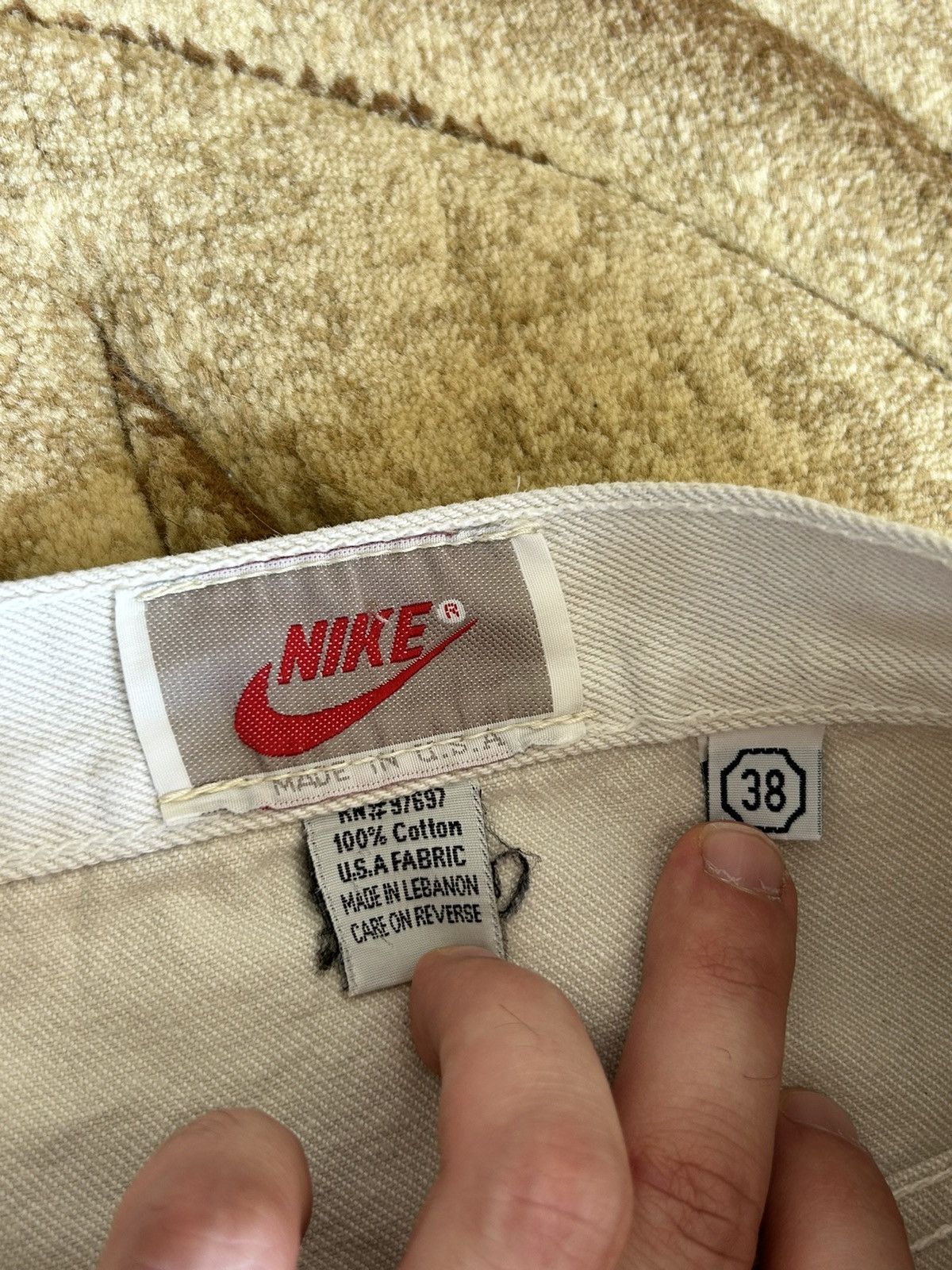 Nike × Vintage Vintage 80s Nike Air Embroidered Carpenter Baggy Pants Size US 36 / EU 52 - 17 Thumbnail