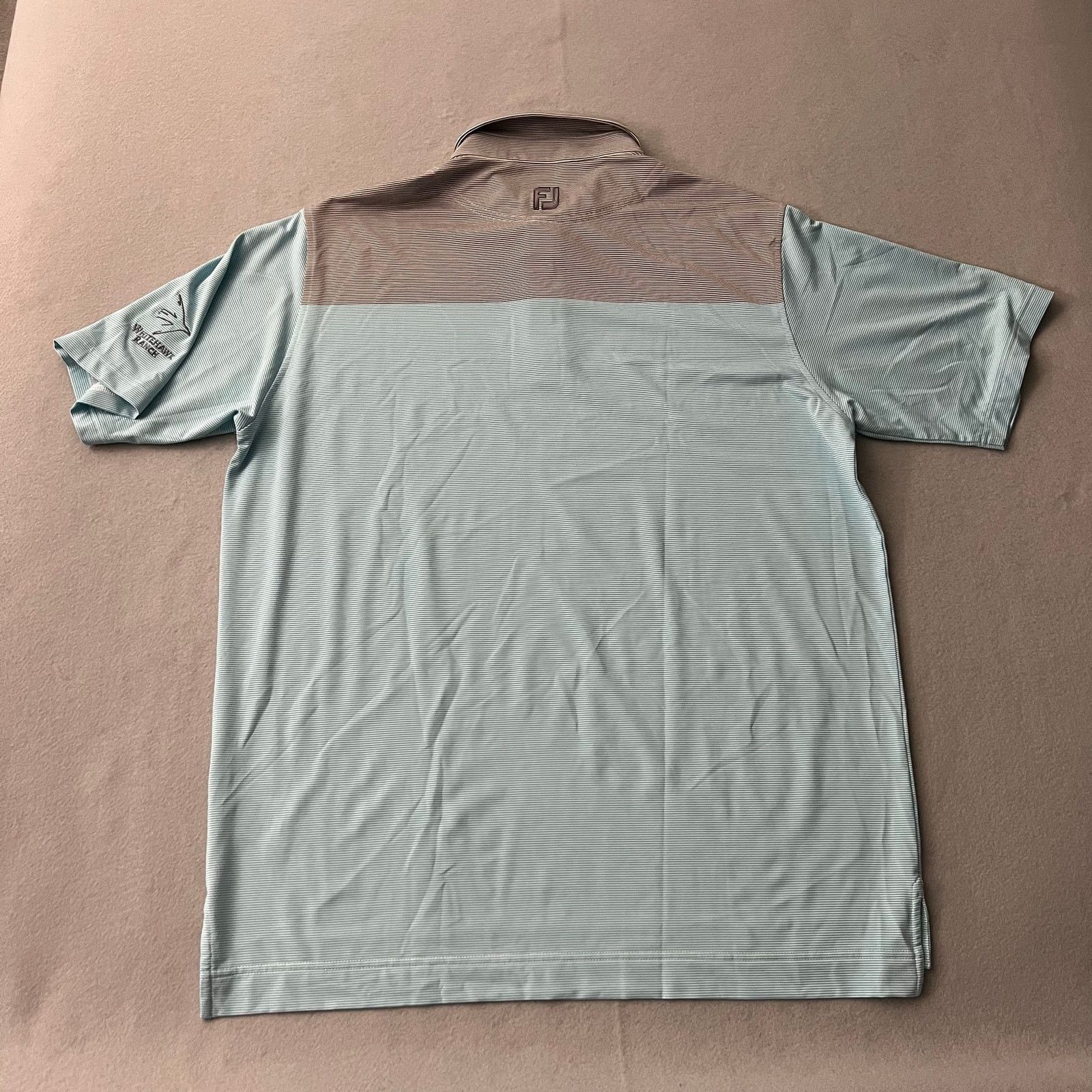 Footjoy FootJoy End-On-End Block Lisle Self Collar Golf Polo Sz XL Size US XL / EU 56 / 4 - 5 Thumbnail